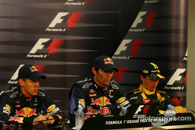 Sebastian Vettel, Red Bull Racing with Mark Webber, Red Bull Racing and Robert Kubica, Renault F1 Te