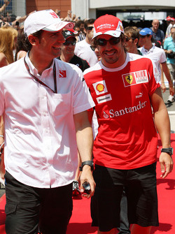 Pedro de la Rosa, BMW Sauber F1 Team, Fernando Alonso, Scuderia Ferrari