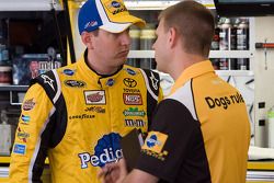 Kyle Busch, Joe Gibbs Racing Toyota and crew chief Dave Rogers