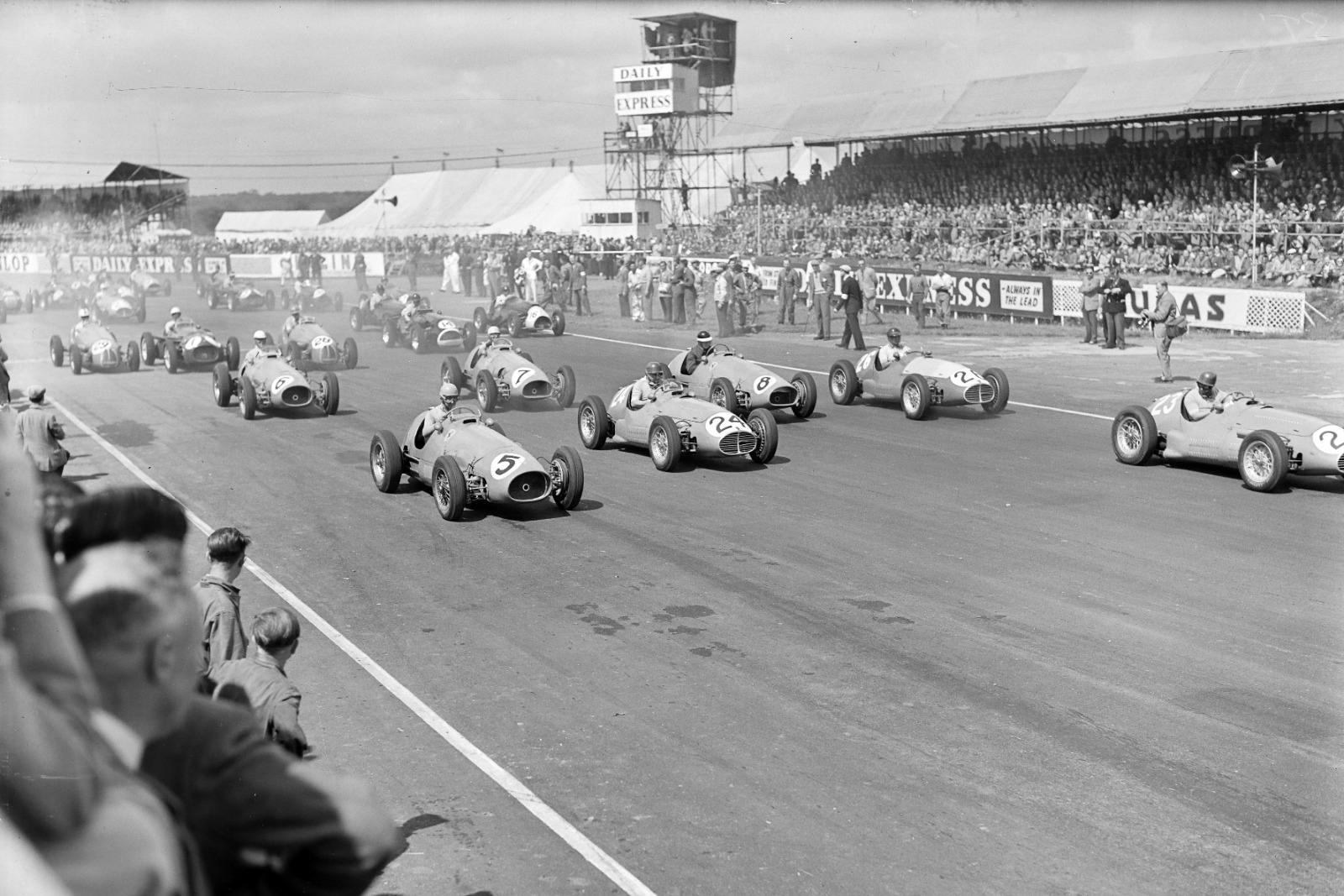 Viewers tuning in to coverage of the 1953 British Grand Prix would have been more likely to see horse racing from Ascot