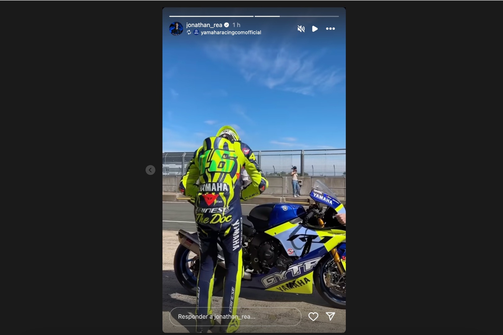 Valentino Rossi este jueves en Silverstone