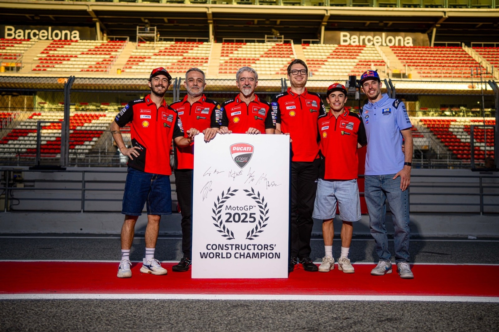 Ducati conquistó el pasado sábado en Barcelona su sexto título de constructores consecutivo