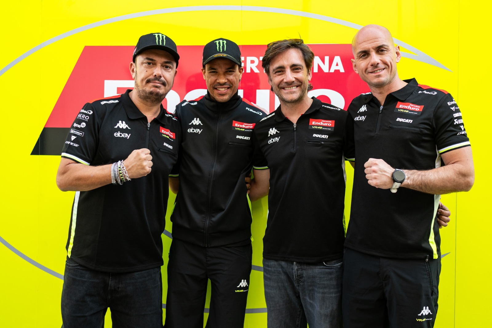 Franco Morbidelli junto a Uccio Salucci y Pablo Nieto