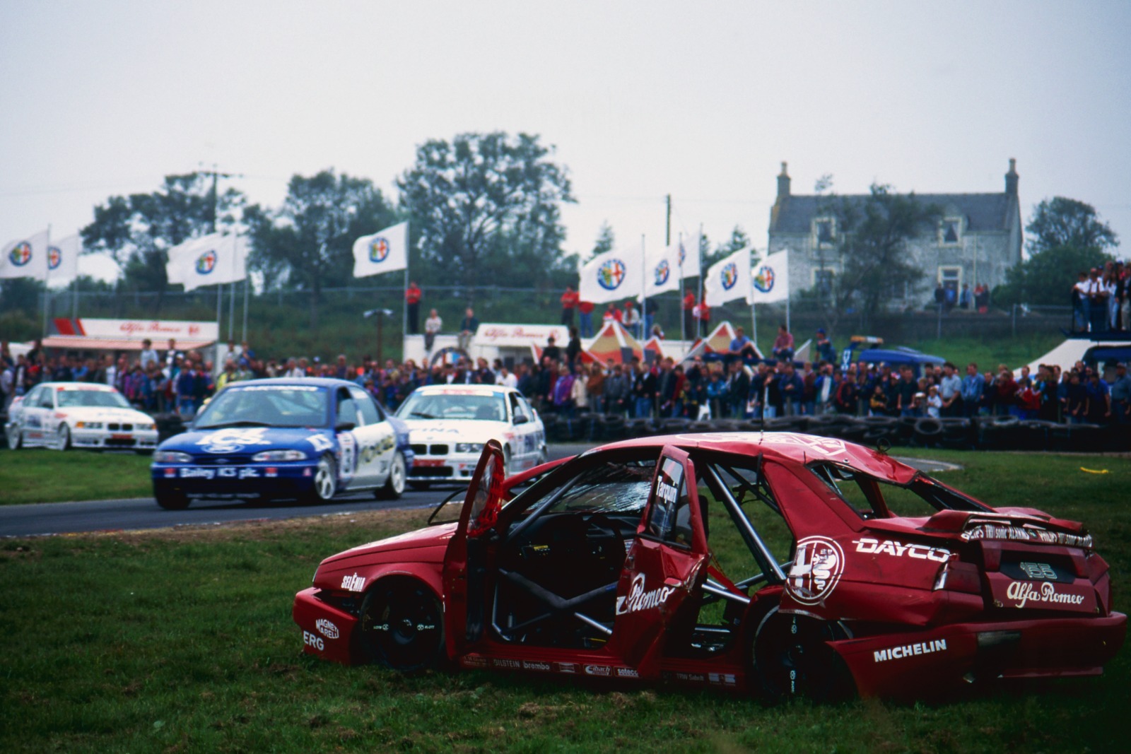 Tarquini's roll was a memorable BTCC moment from Scottish visits