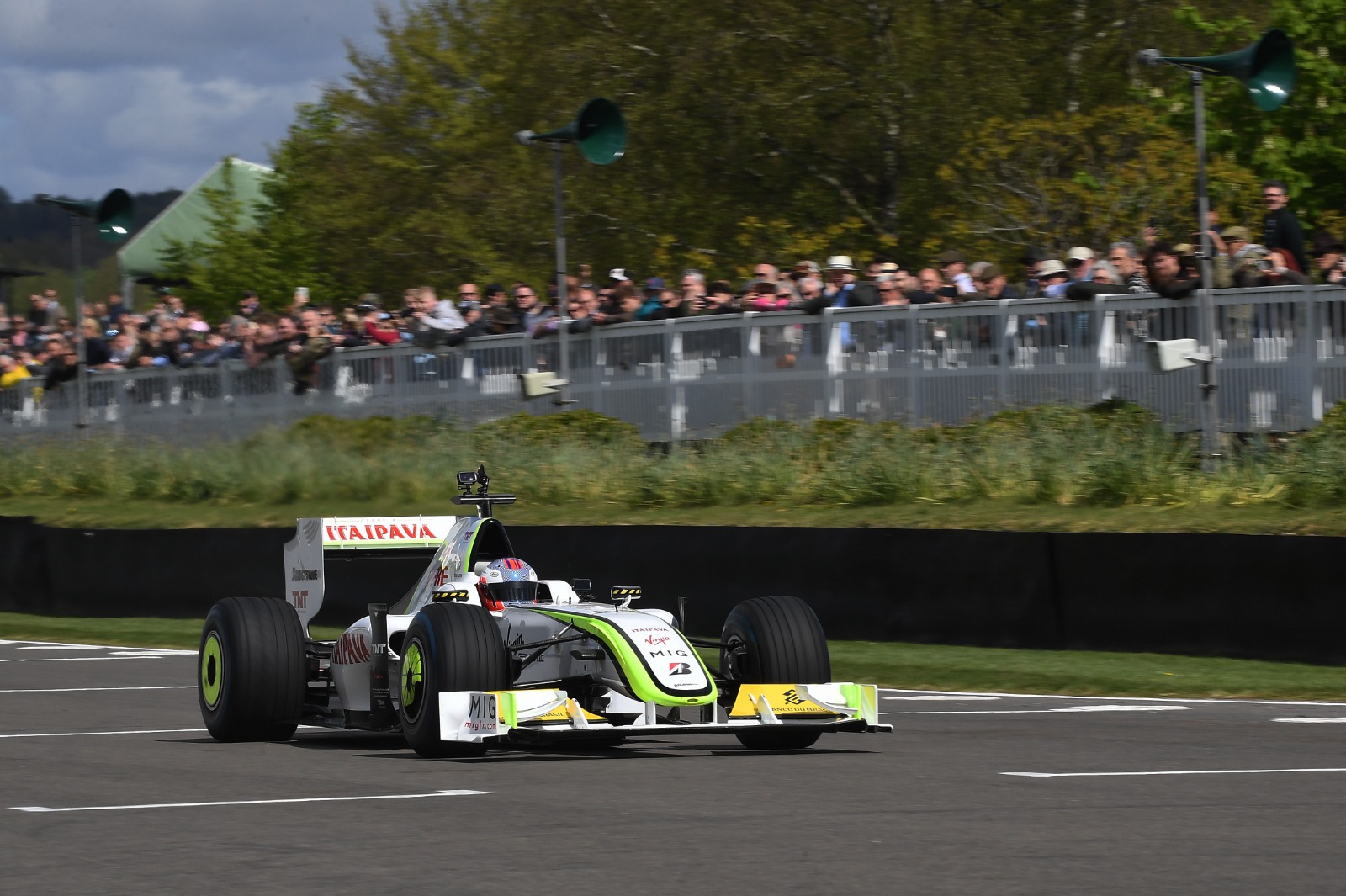 Jenson Button also ran his Brawn GP car at Goodwood