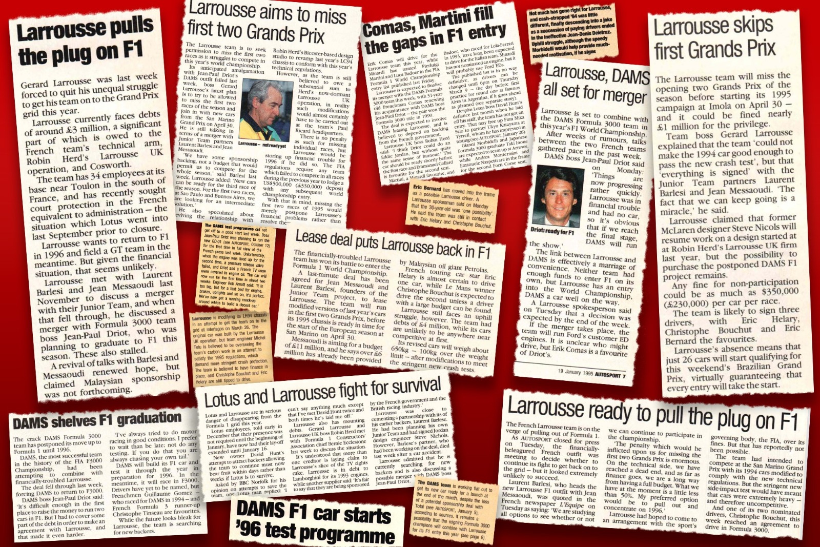 The Autosport archive on Larrousse's demise