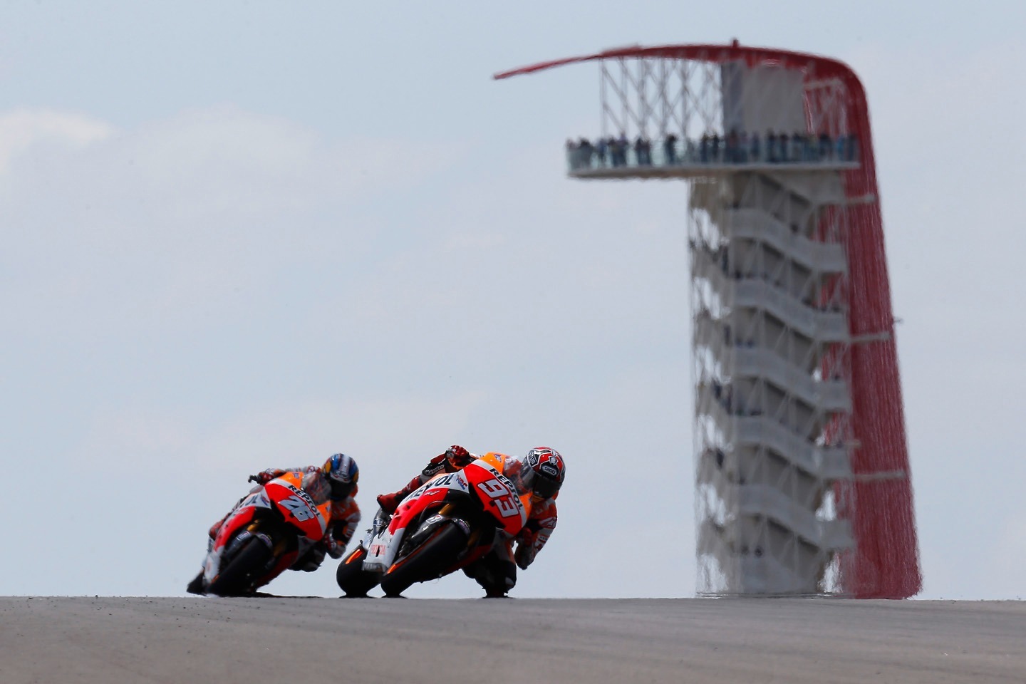 Temporada 2013, primera carrera de MotoGP en Austin y primera victoria de Marc Márquez en la clase reina, por delante de Dani Pedrosa
