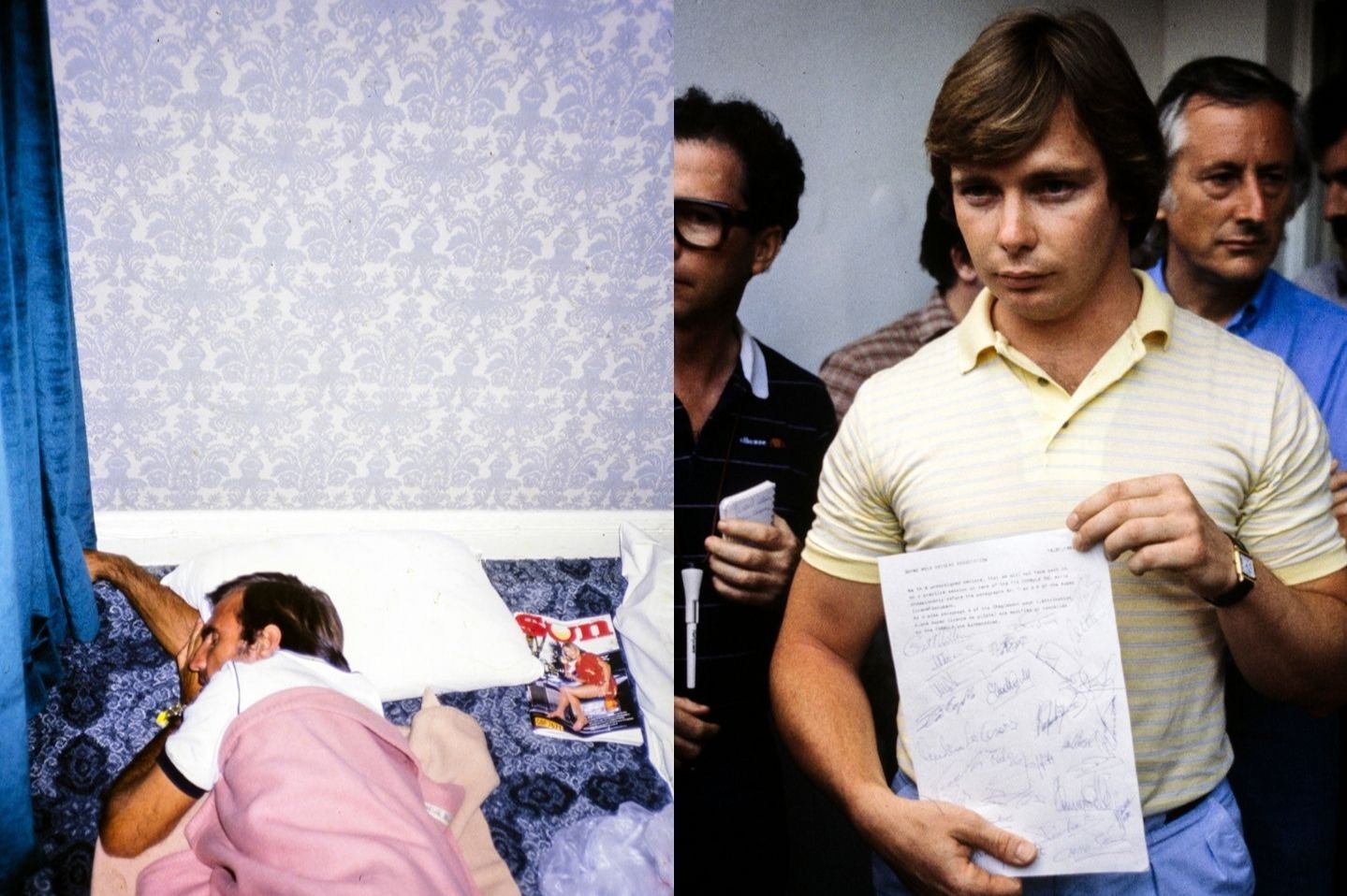 Terwijl de meeste coureurs nog in het hotel uitslapen, twee kernpunten: Teo Fabi ontsnapt en Didier Pironi sluit een overeenkomst.
