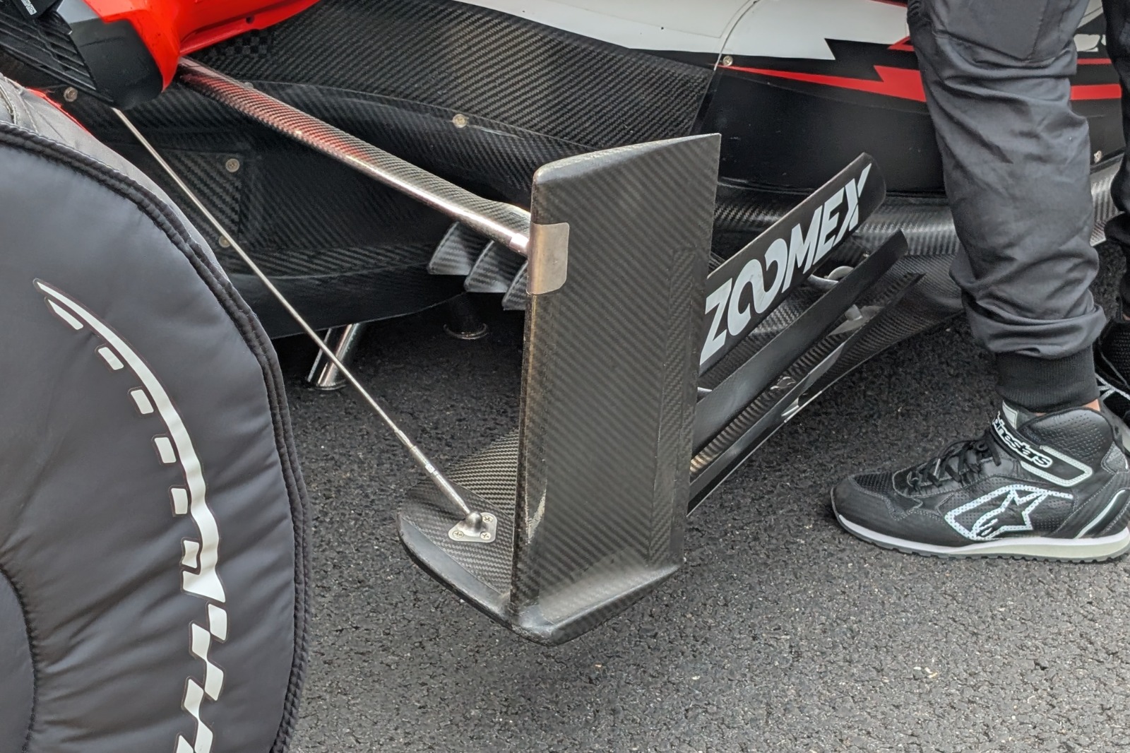 Haas' bargeboard cluster features a larger vertical element at the front