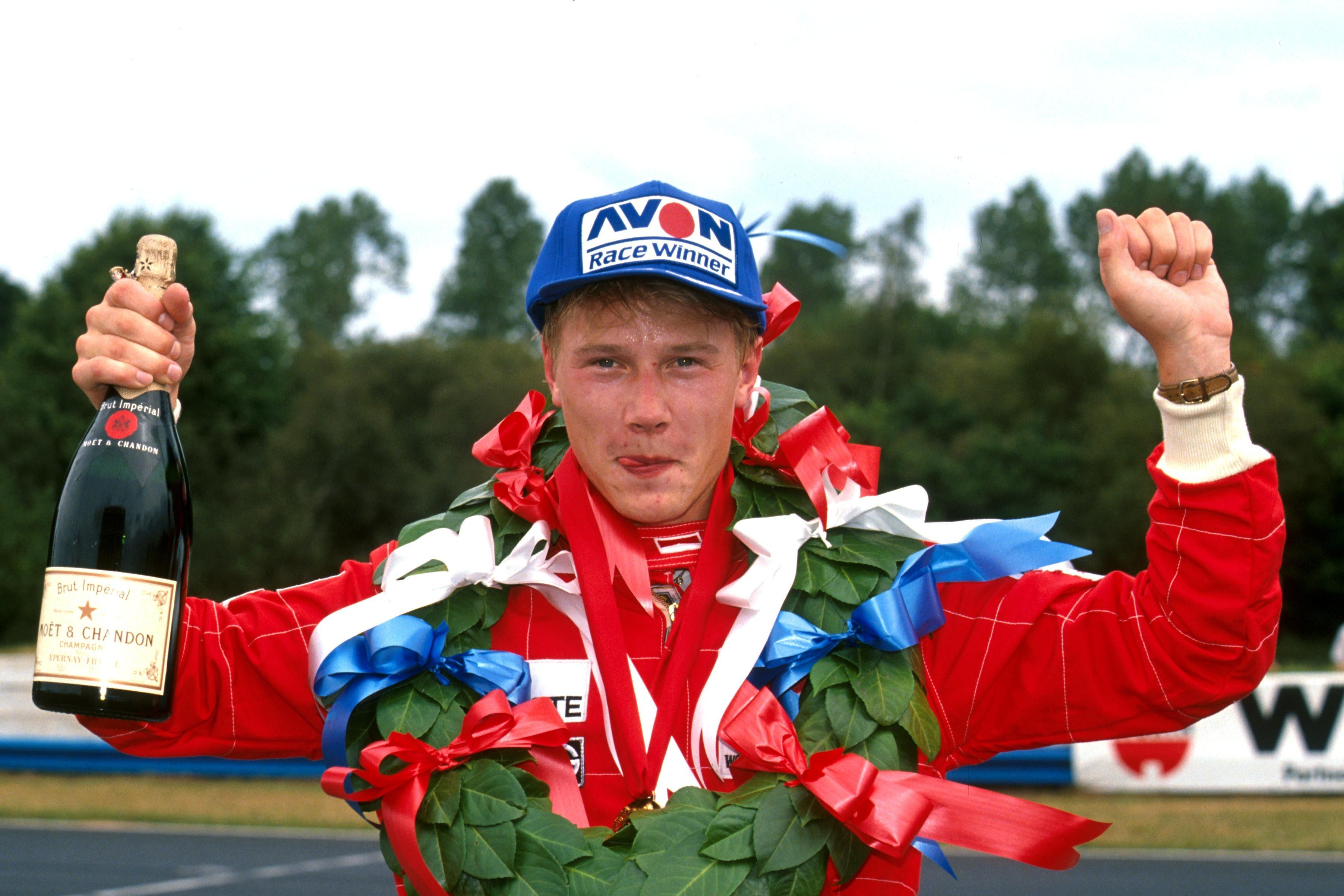 Mika Hakkinen British F3 1990, Oulton Park