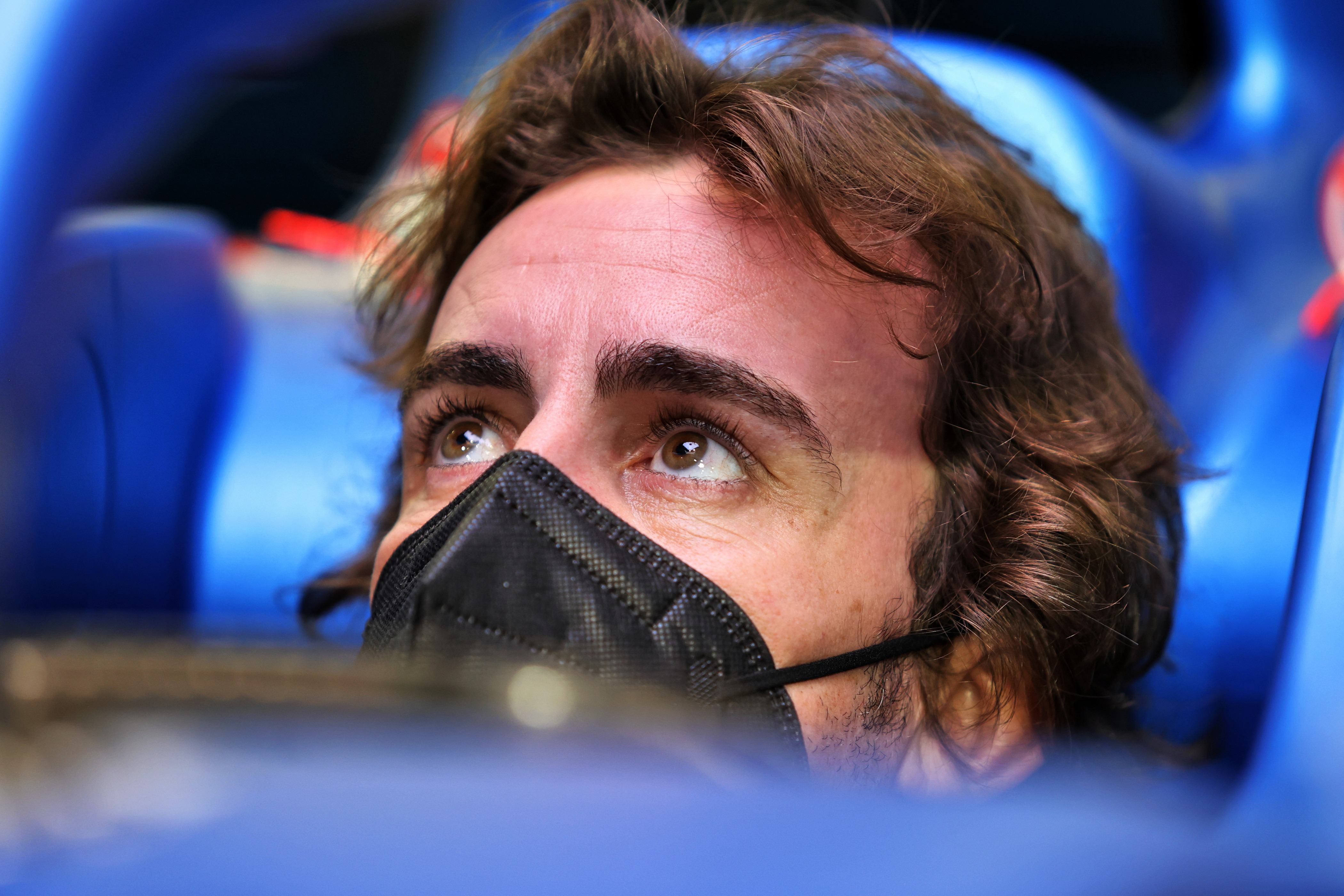 Fernando Alonso, Alpine, Bahrain F1 test 2021