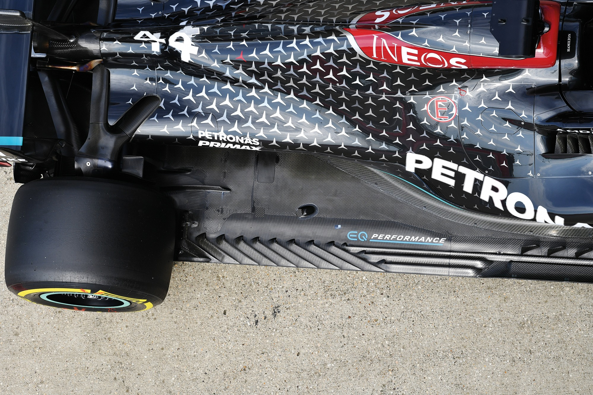 Mercedes W11 aero detail
