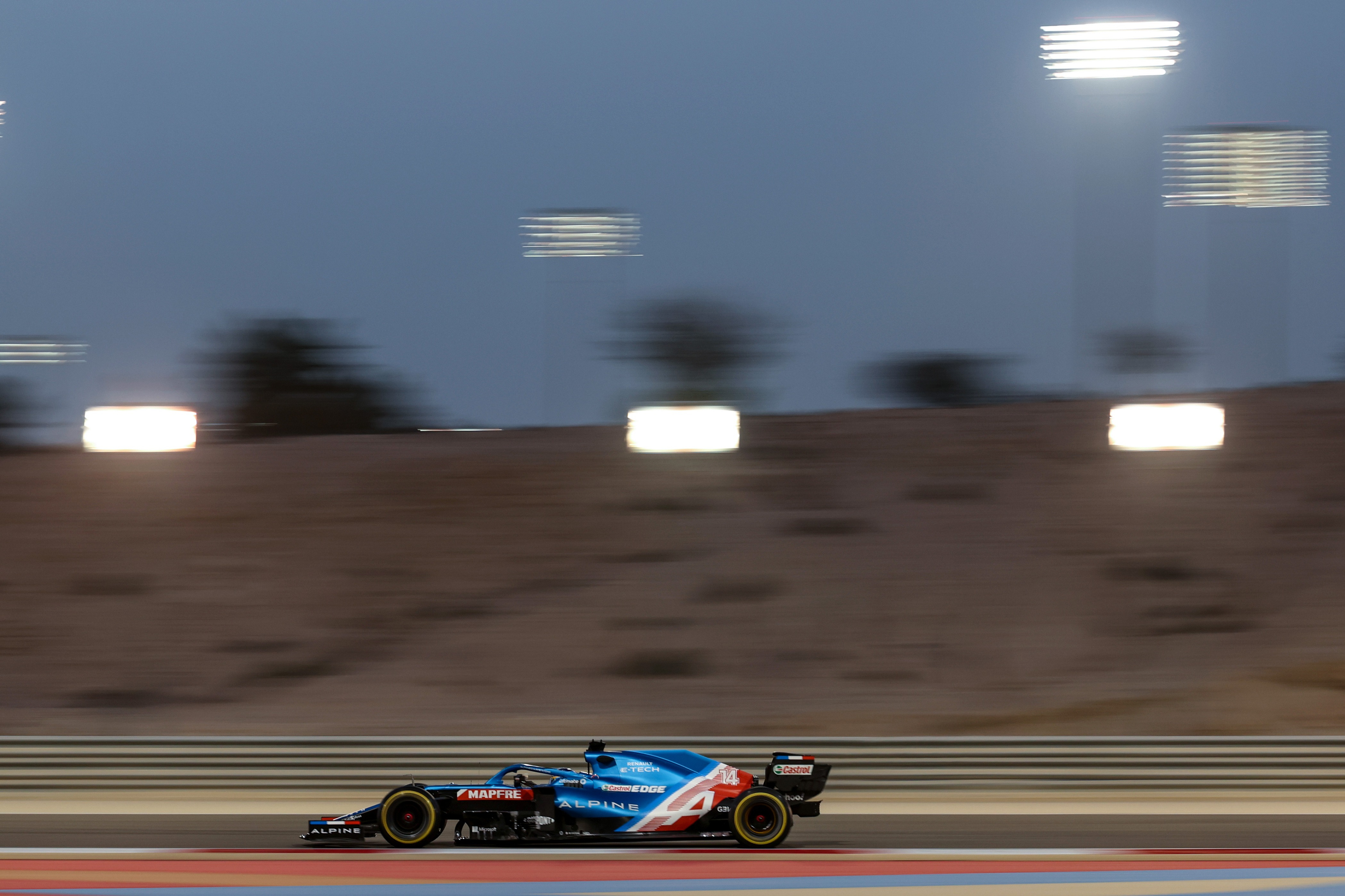 Fernando Alonso, 2021 Bahrain F1 test