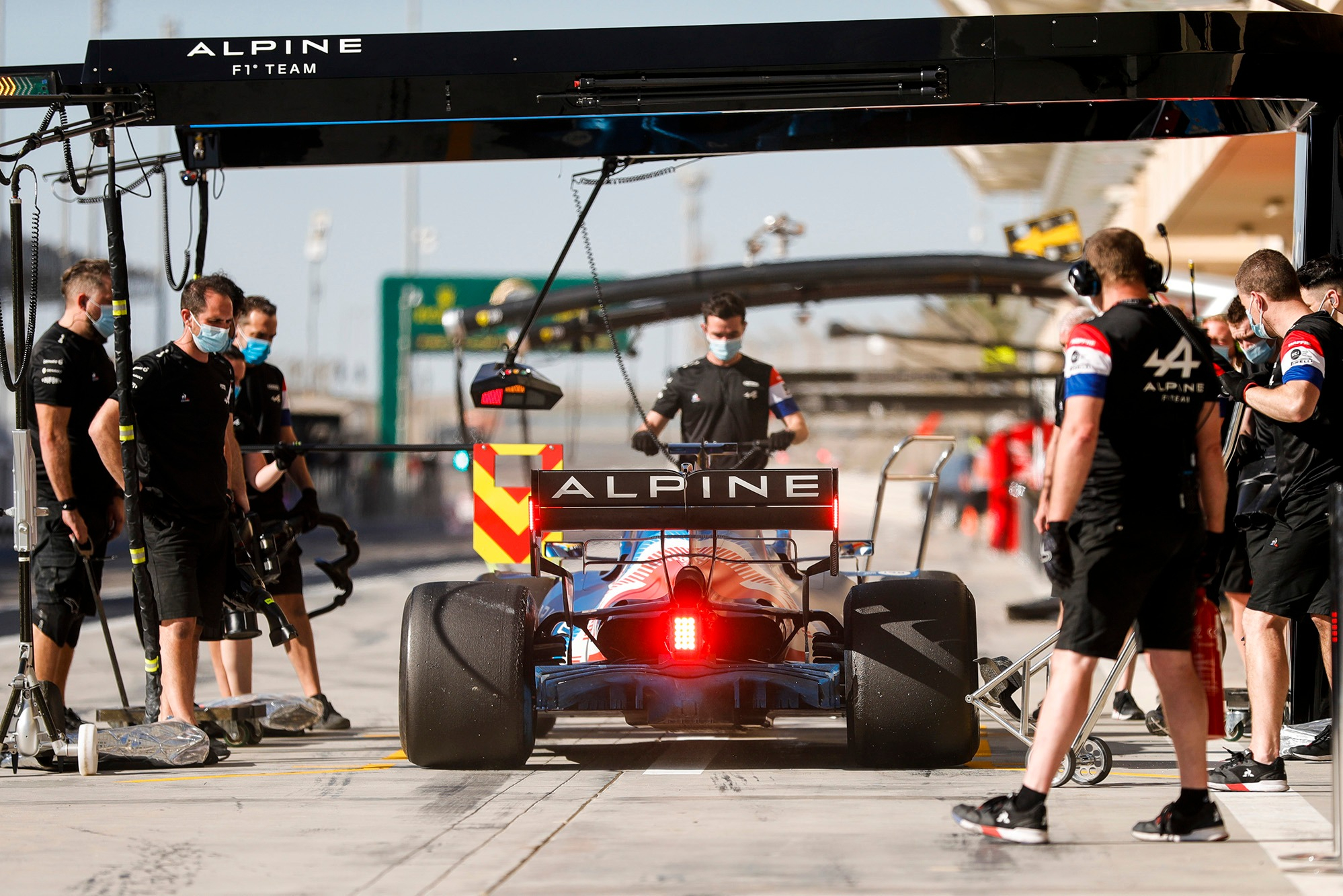 Alpine 2021 Bahrain F1 test