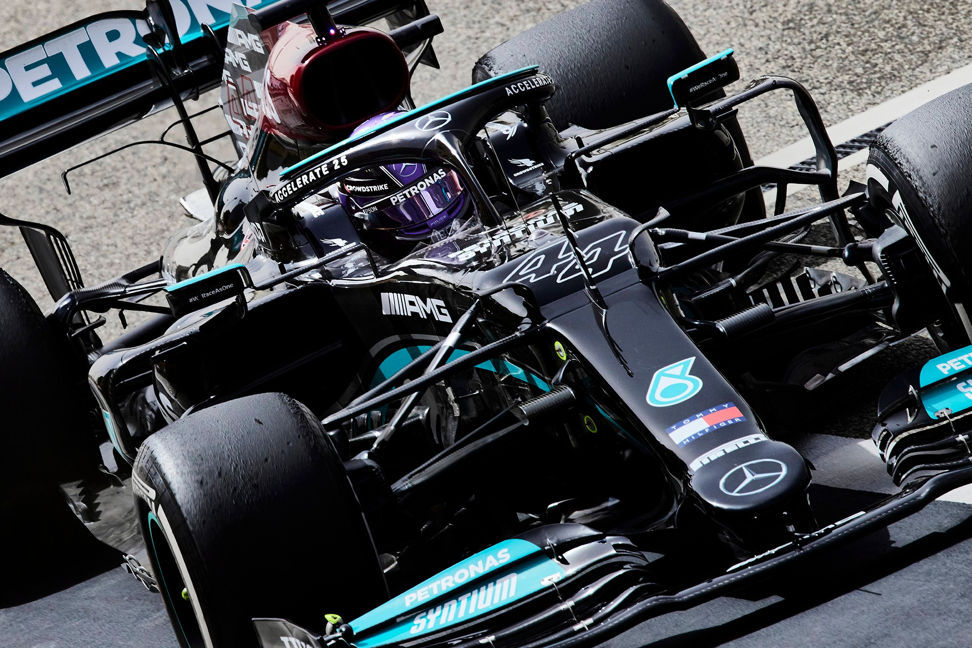 Mercedes W12 in testing