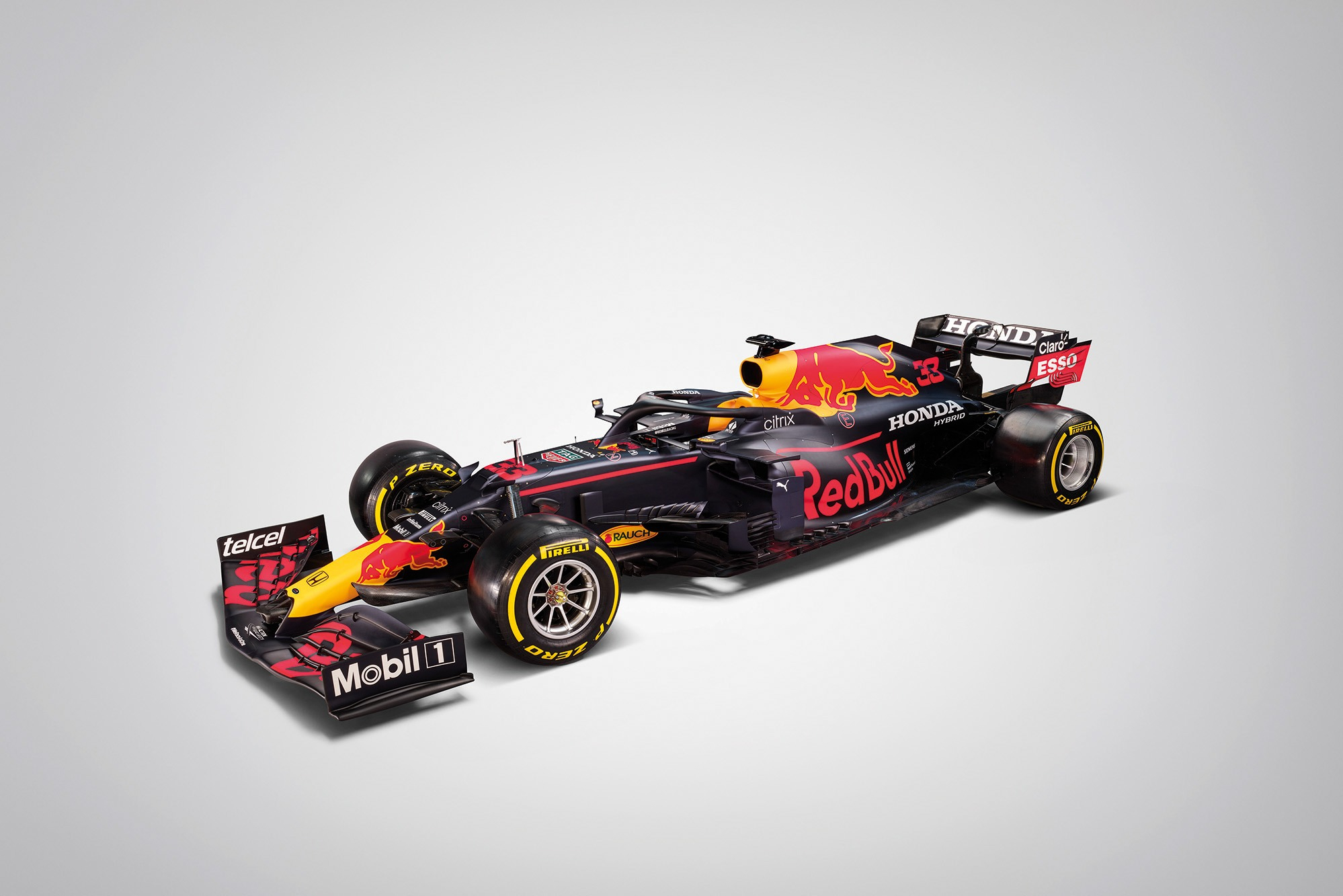 Red Bull's RB16B with key features obscured