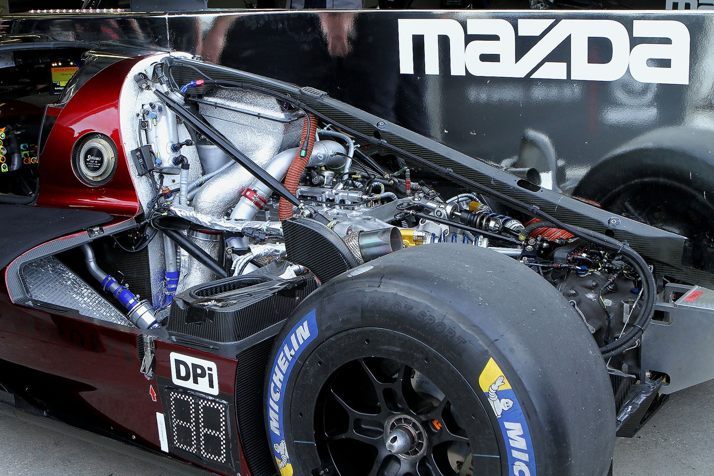 #77 Mazda Team Joest Mazda DPi, Dpi engine detail  