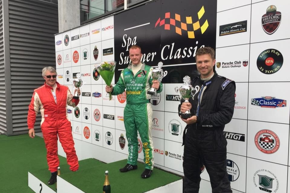 Danny Winstanley (middle) wins the Spa Summer Classic