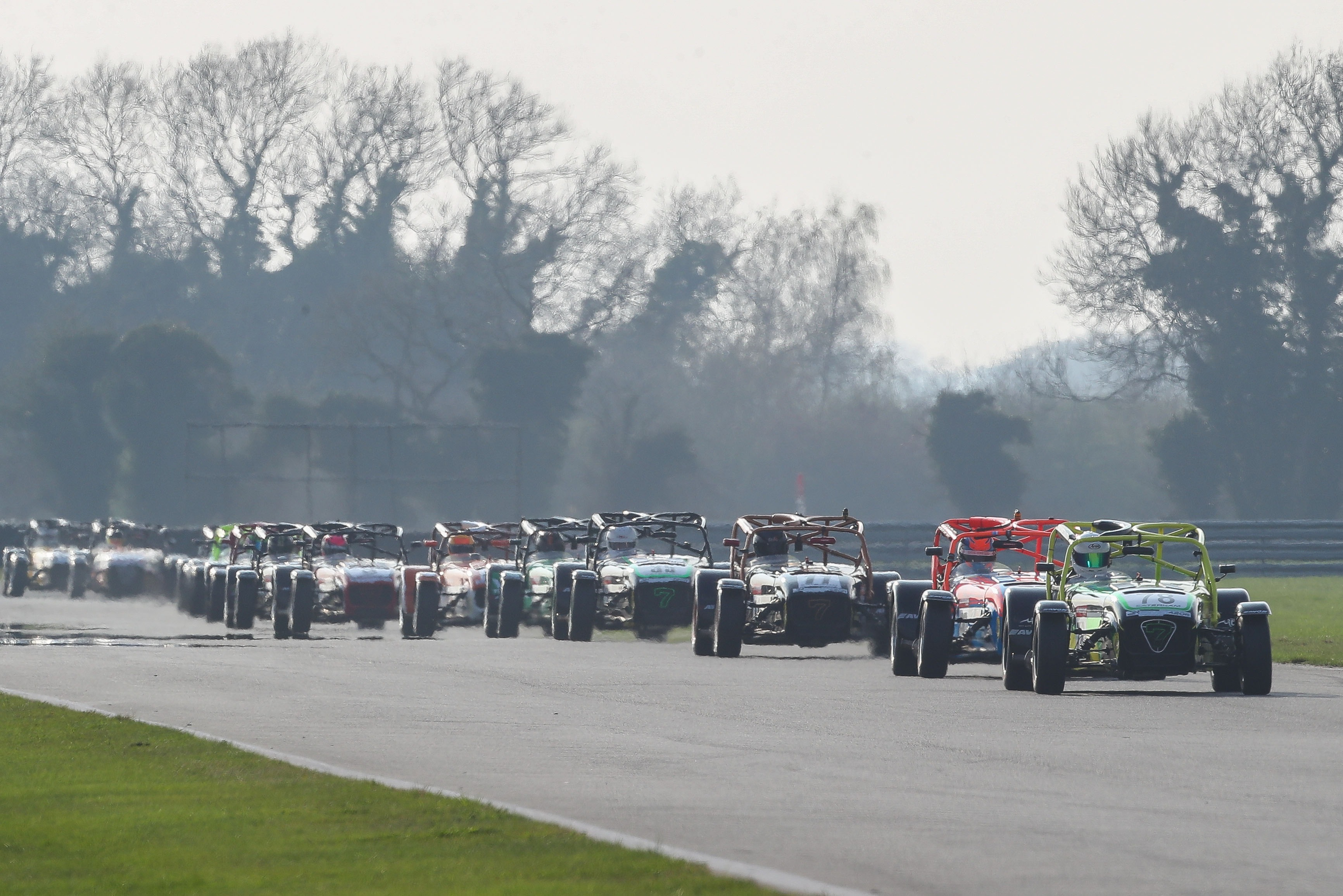Winstanley races a Caterham