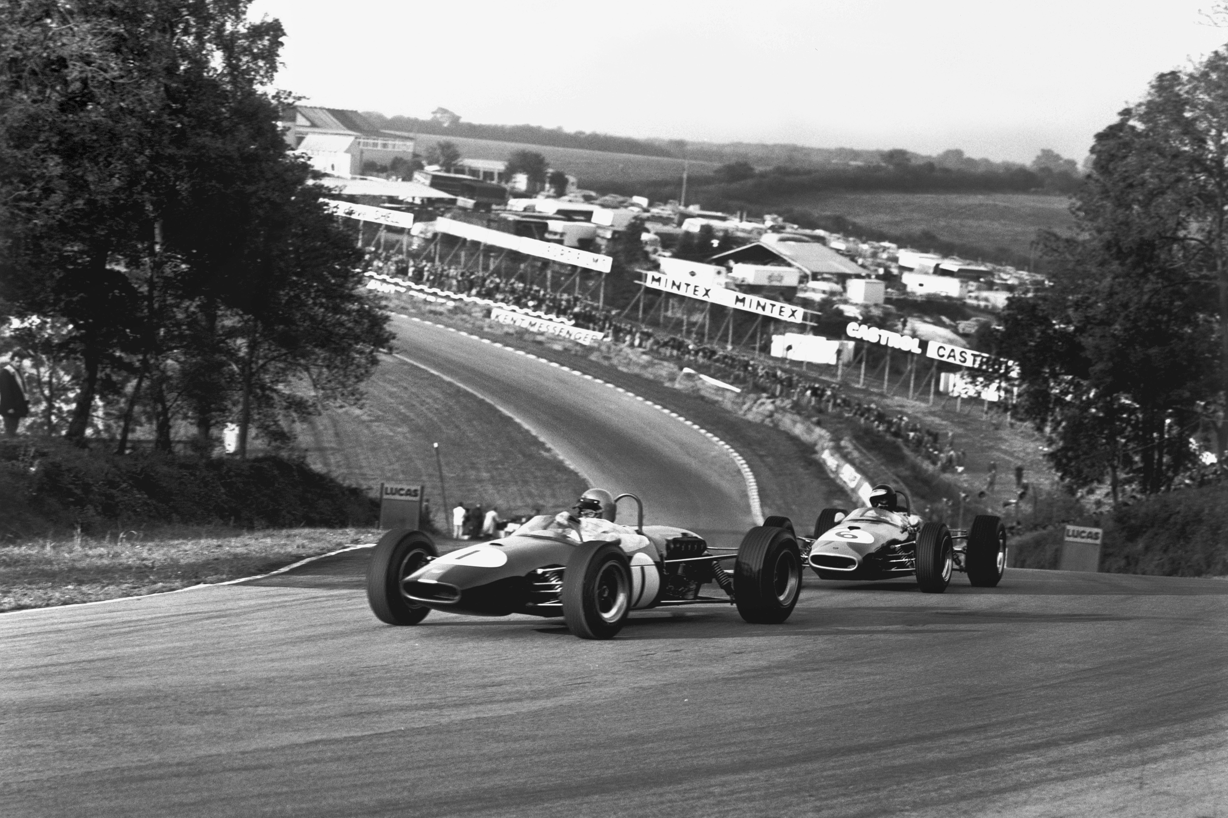 Jack Brabham, Jochen Rindt, 1966 Motor Show 200 Brands Hatch