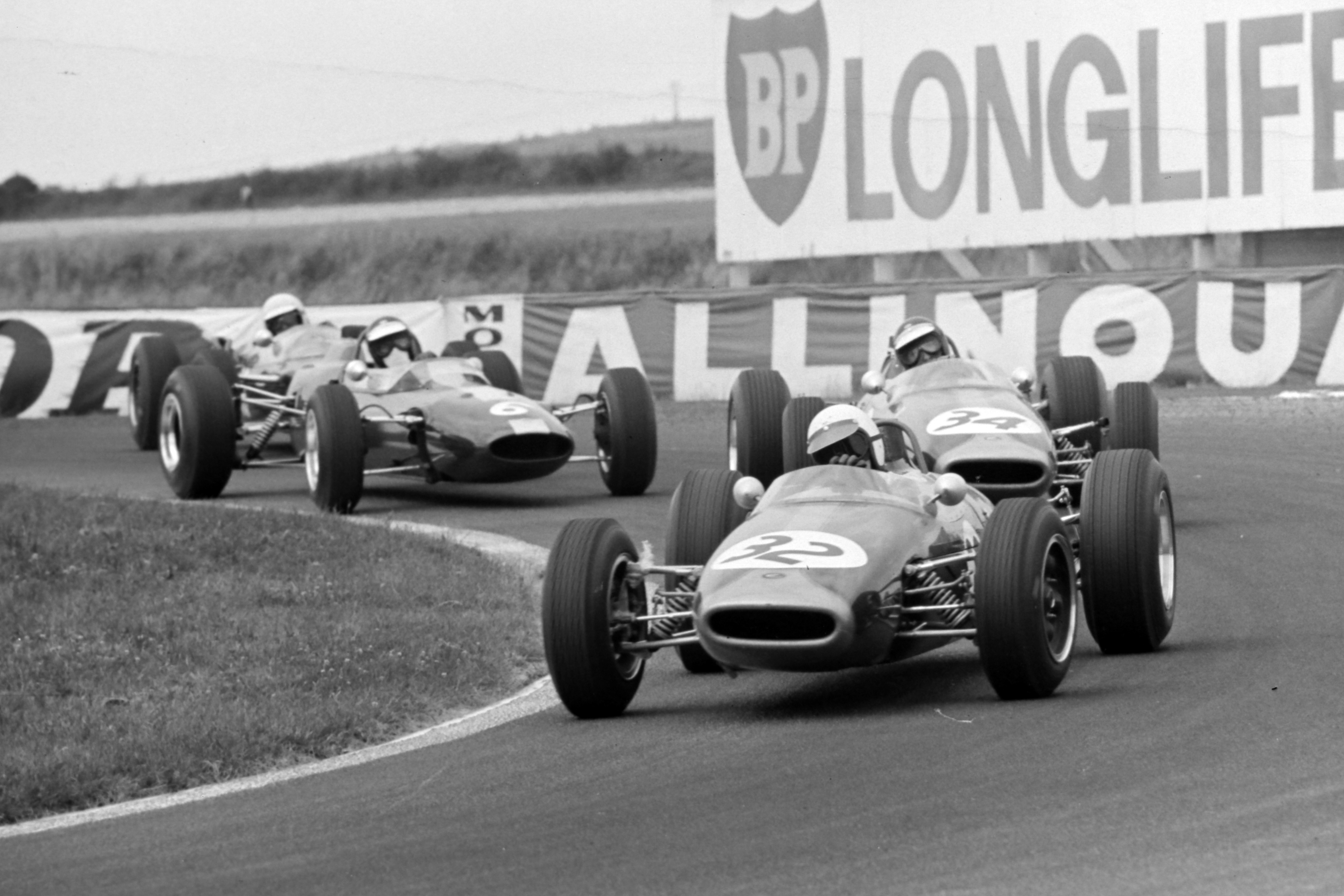 Alan Rees, Jochen Rindt, Jim Clark Reims F2 1965