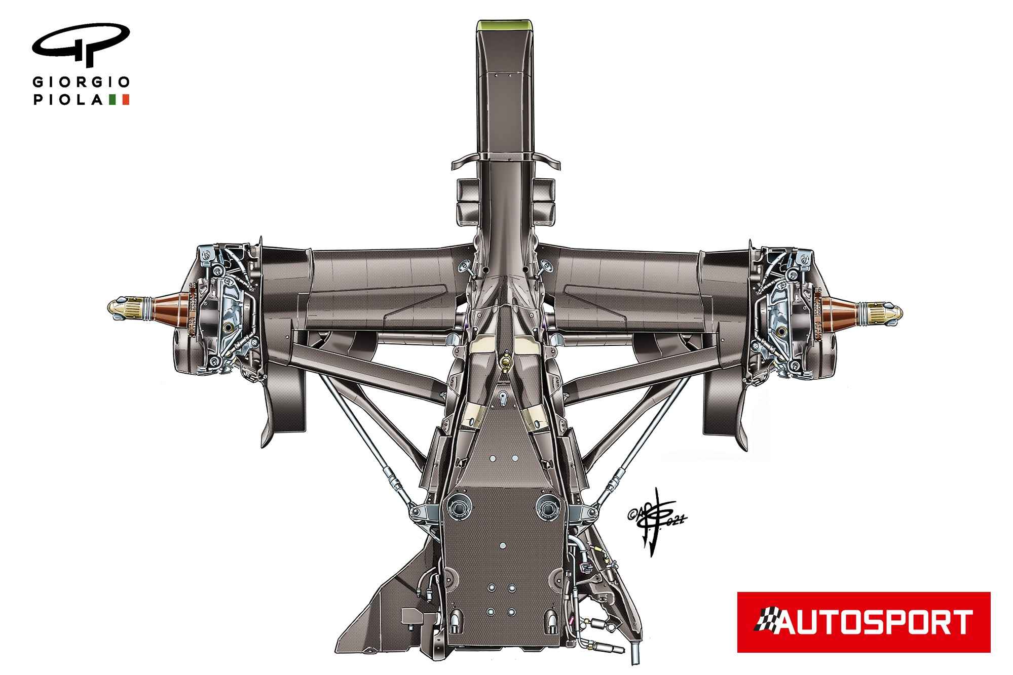 AlphaTauri AT02 suspension