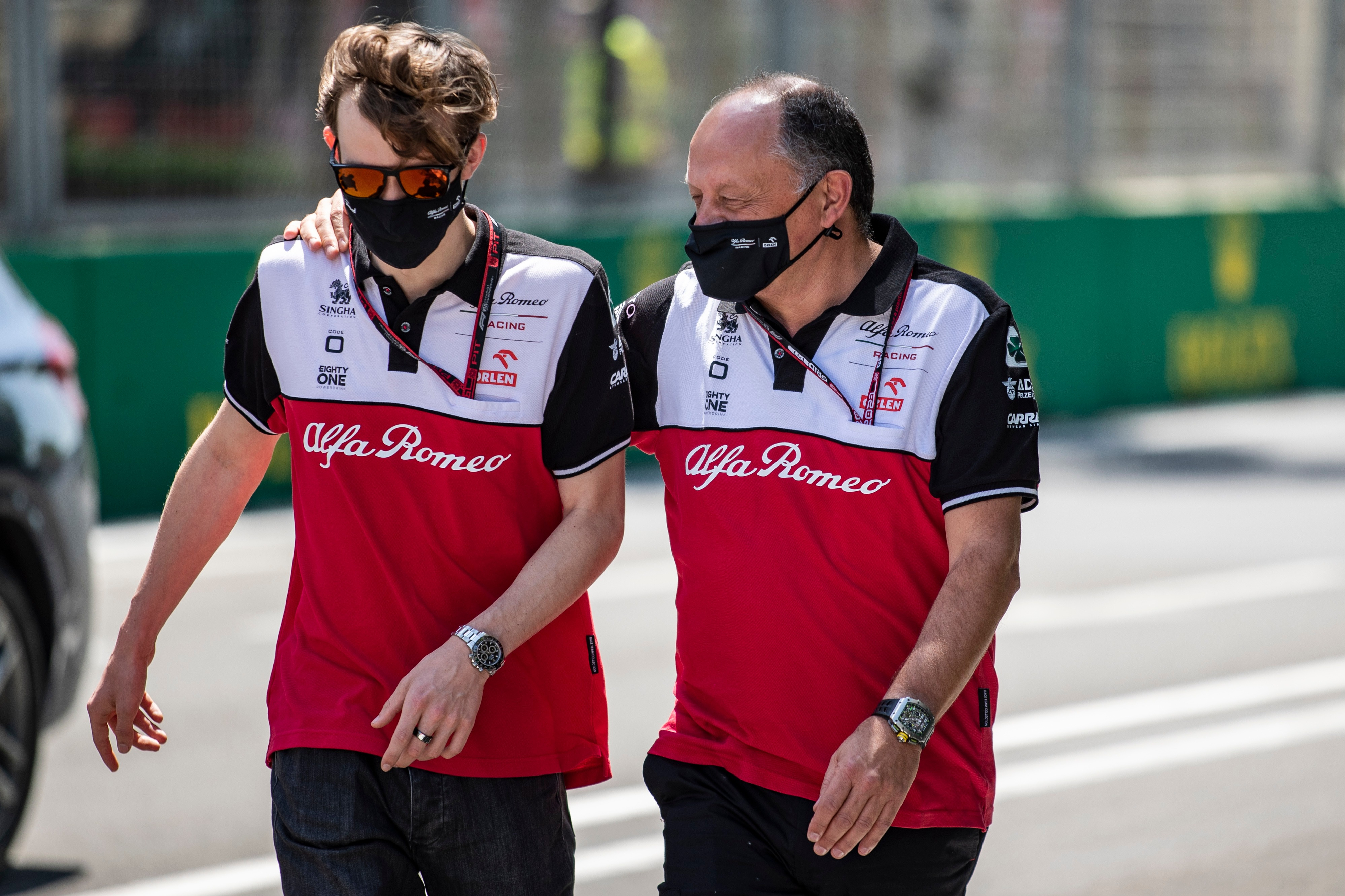 Callum Ilott, Fred Vasseur Baku 2021