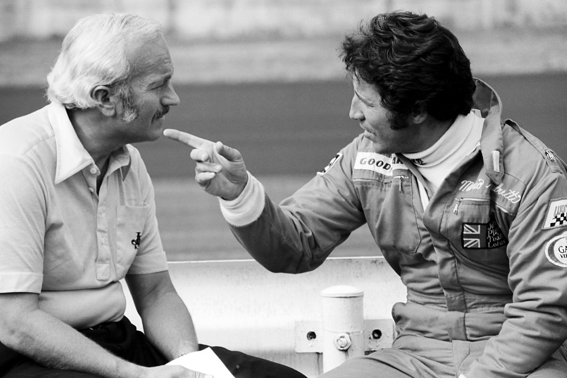 Colin Chapman, Mario Andretti 1976 Japanese GP