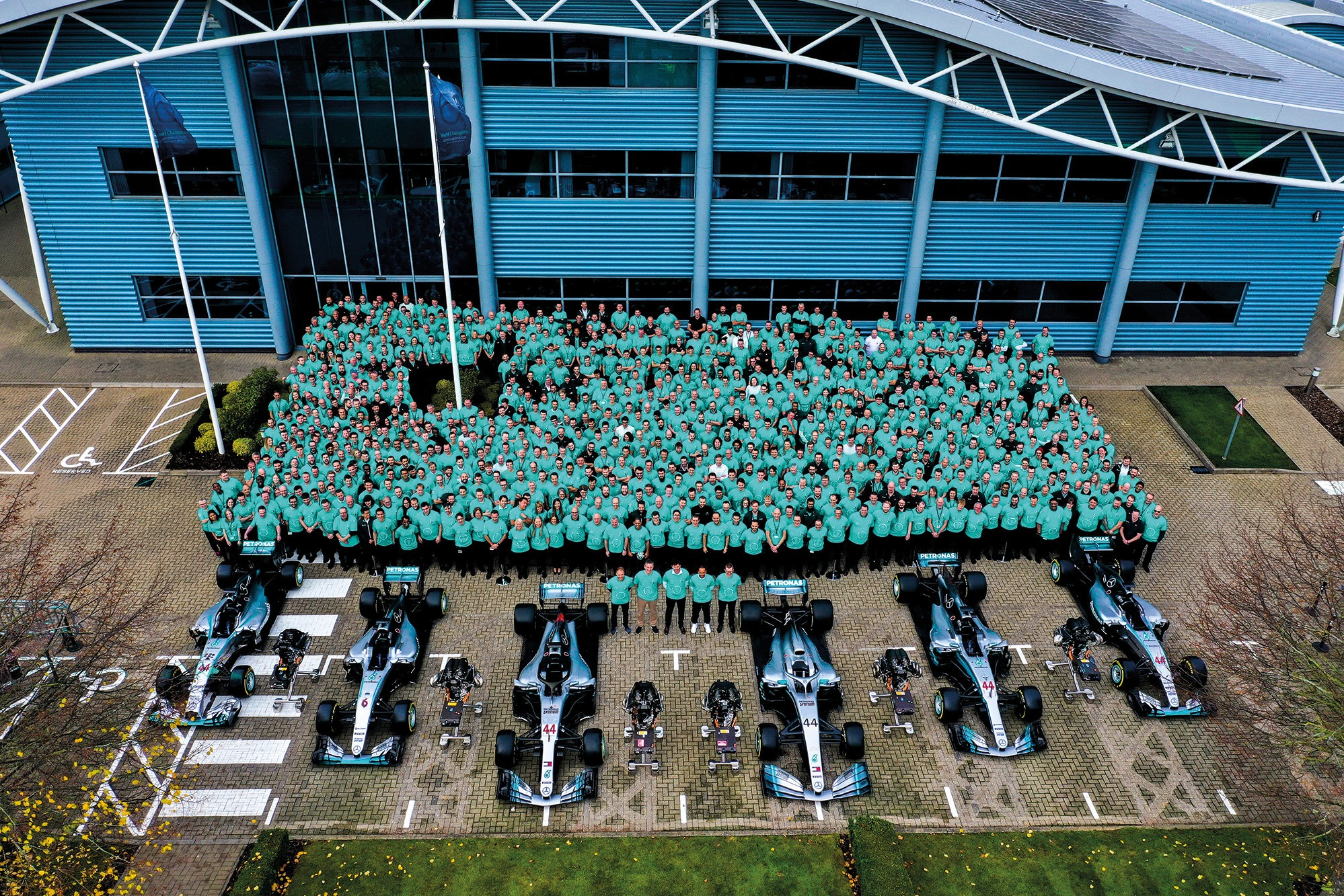 Mercedes F1 team celebrates 2019 F1 world championship titles