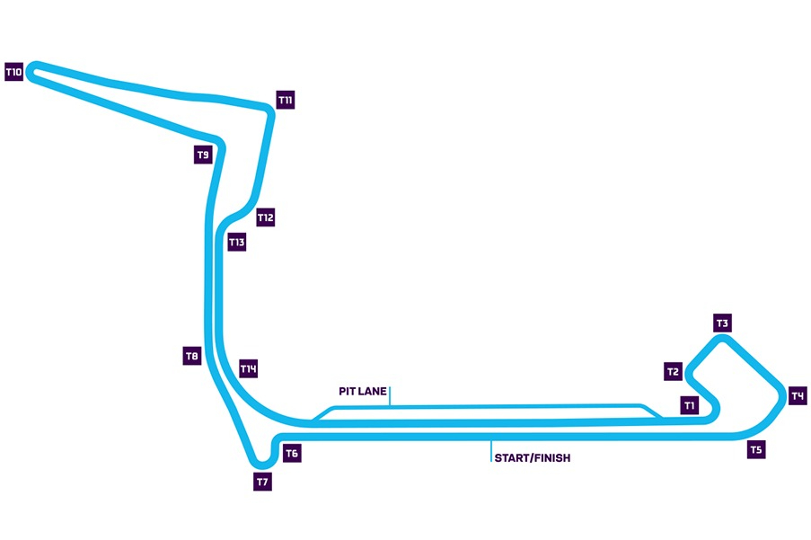 Trazado del ePrix de Nueva York, Formula E.