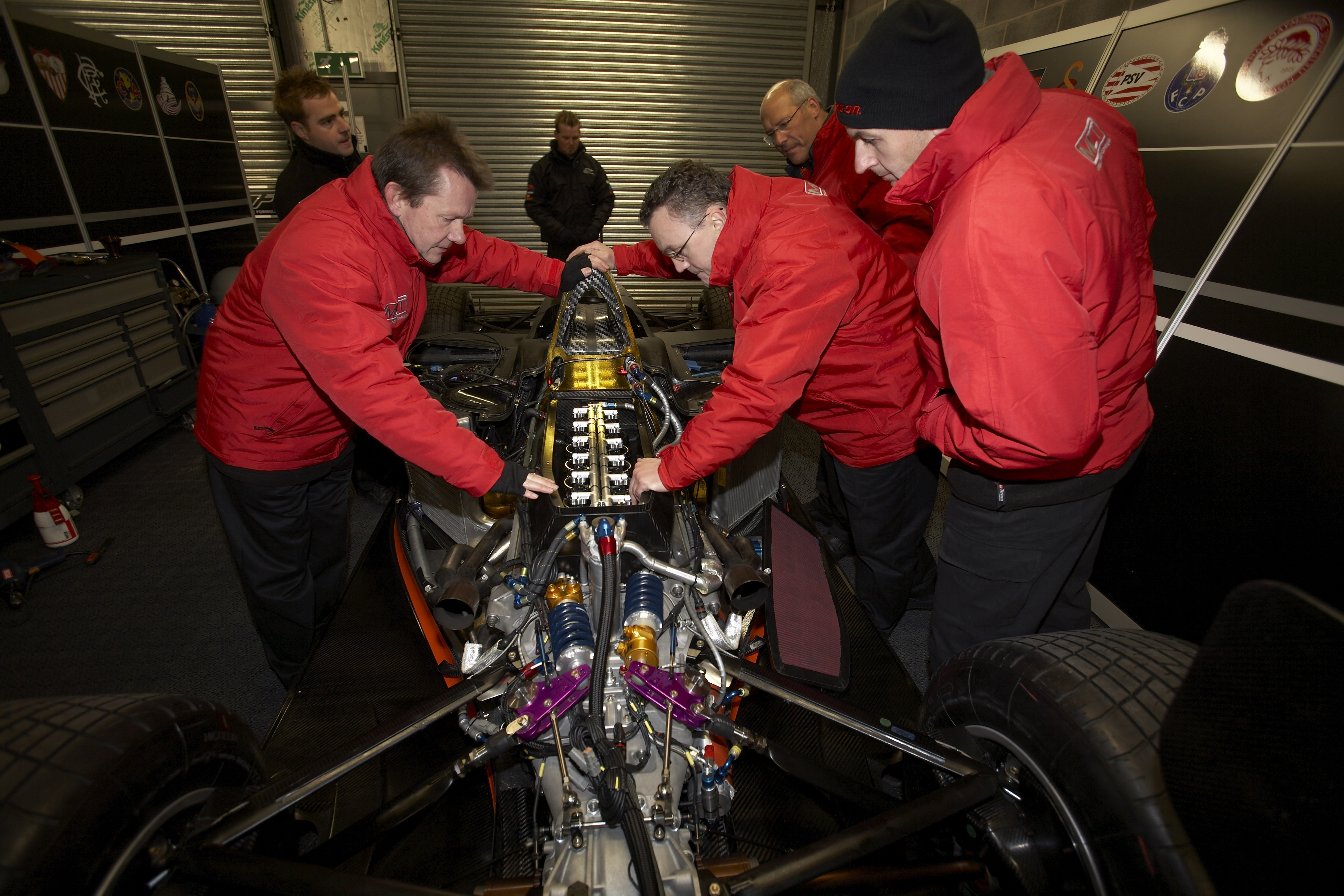 Superleague cars had beefy V12 engines built by MCT