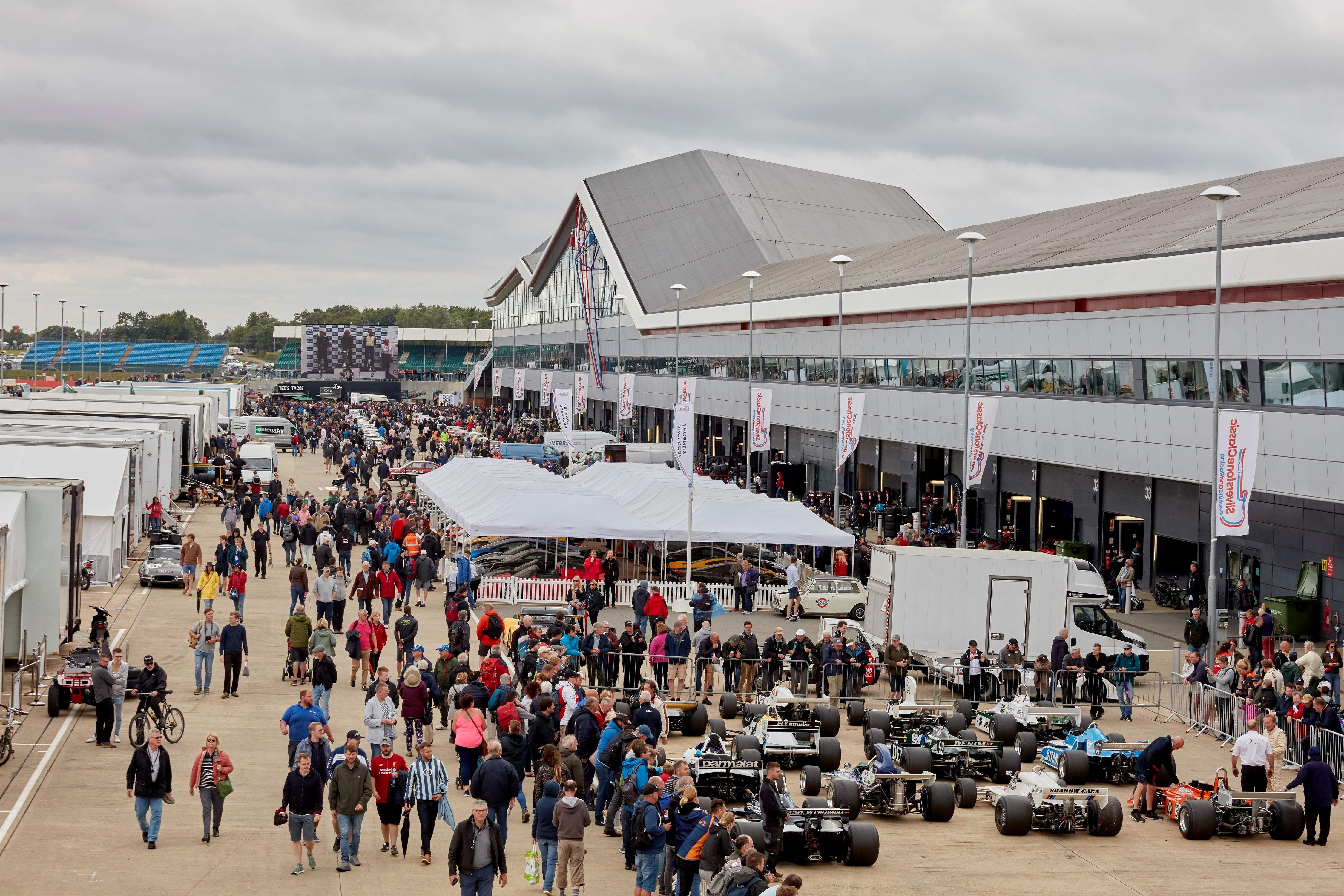 Silverstone's Wing paddock will be bustling with machines to cater for all tastes