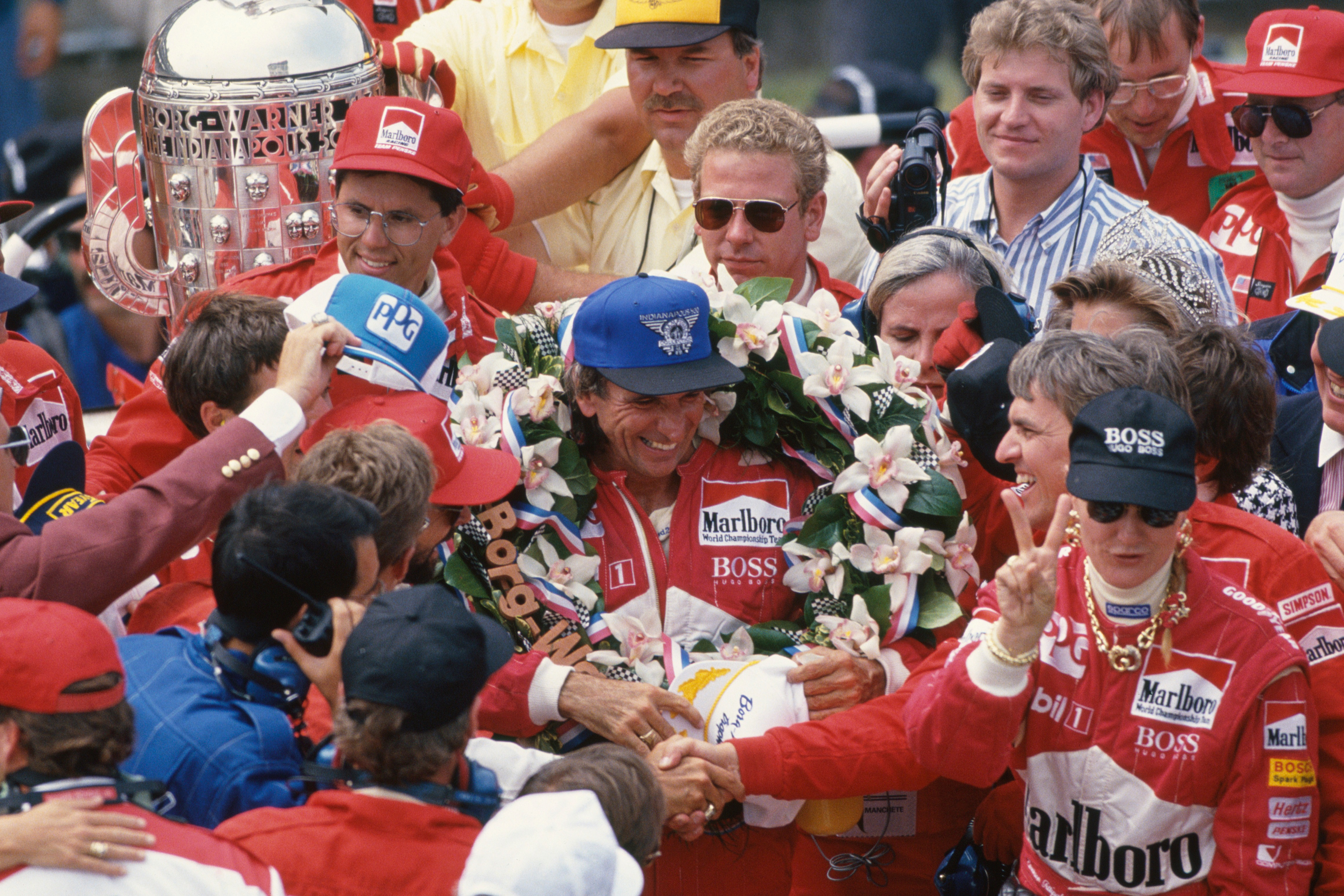 A poor late restart from rookie Mansell opened the door for Fittipaldi to win his second 500 in 1993