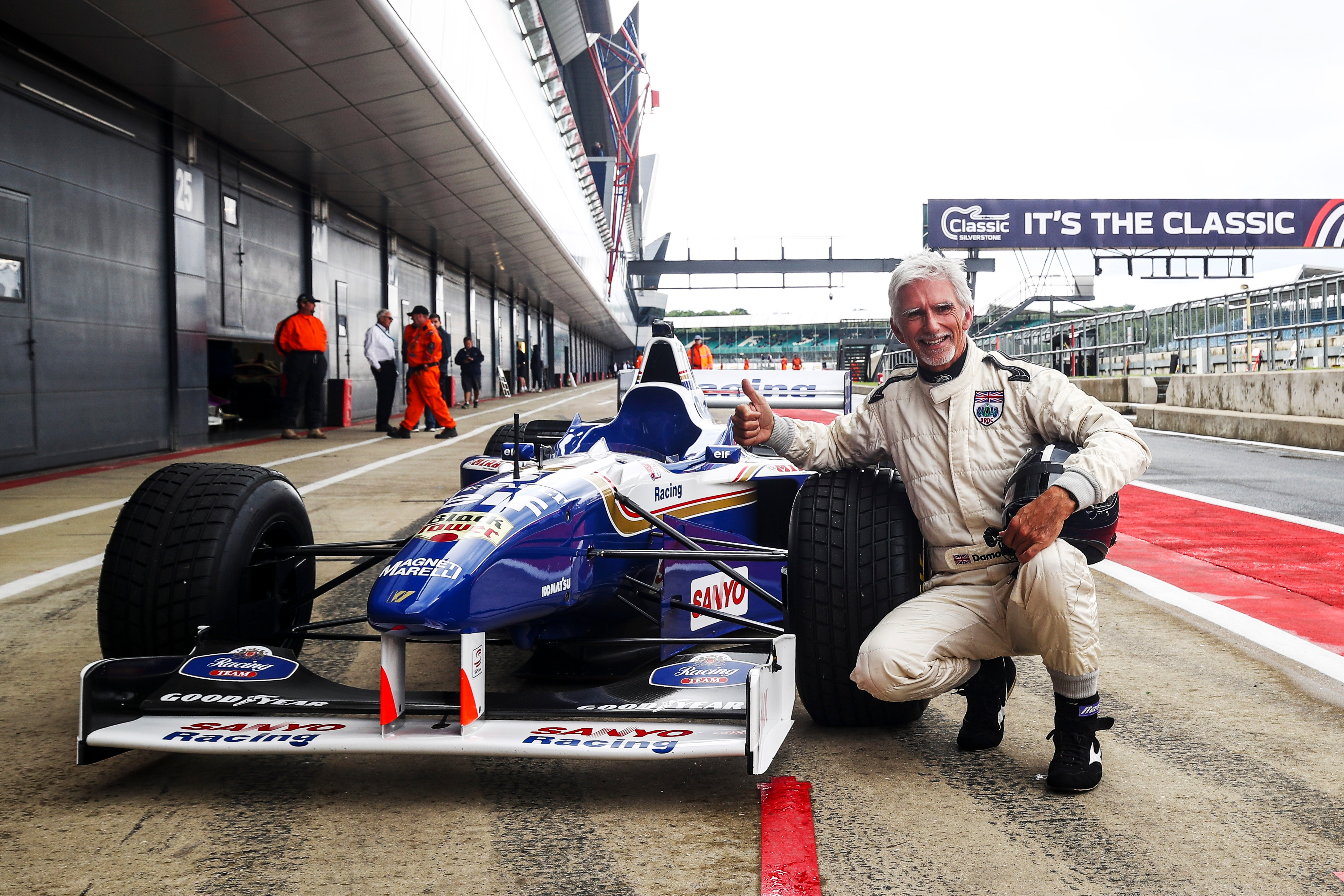 Hill completed demonstration in his title-winning FW18