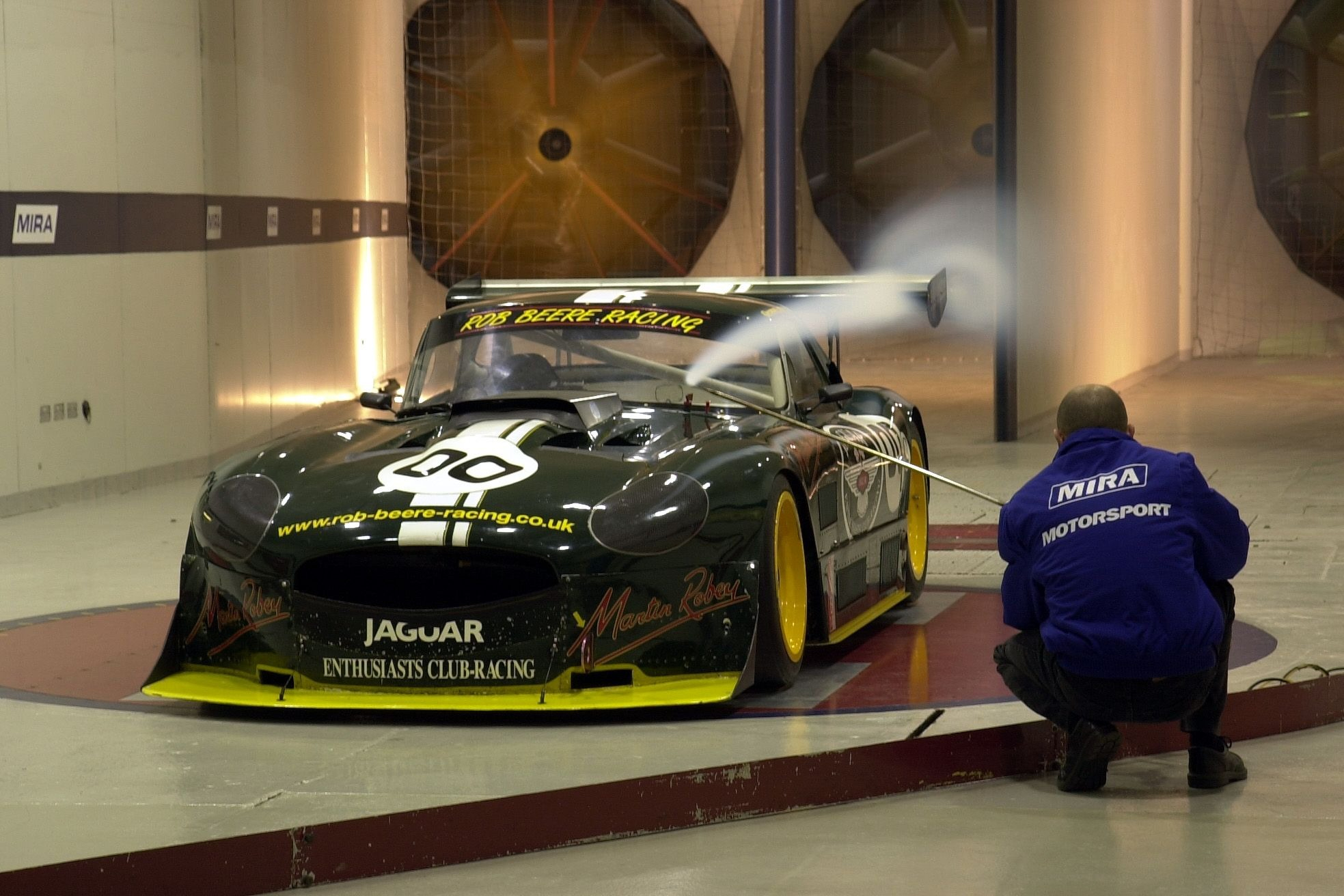 Windtunnel testing at MIRA significantly improved the handling