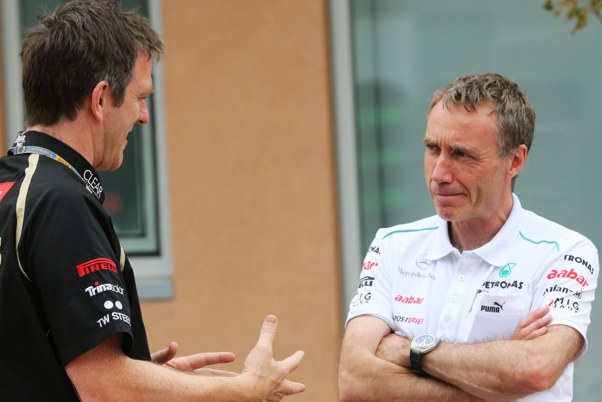 Allison (left) says Bell had more influence on him than any other engineer. The pair are pictured in Korea in 2012