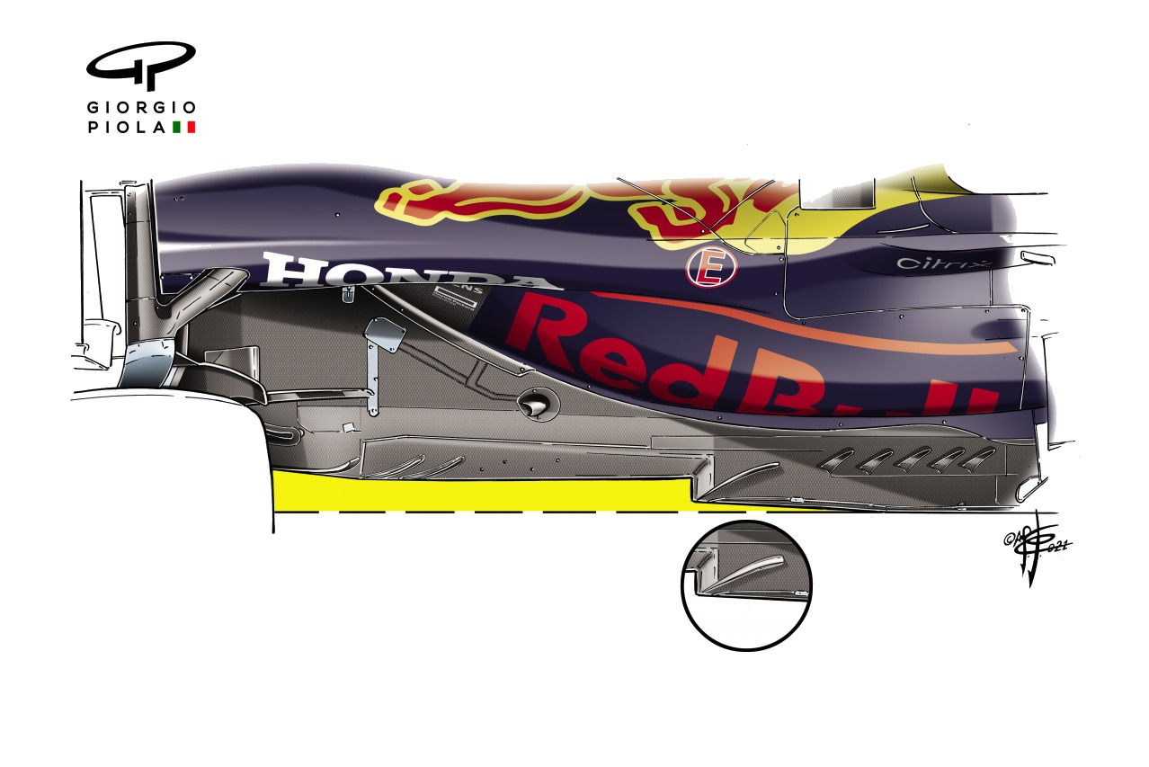 Red Bull Racing RB16 floor