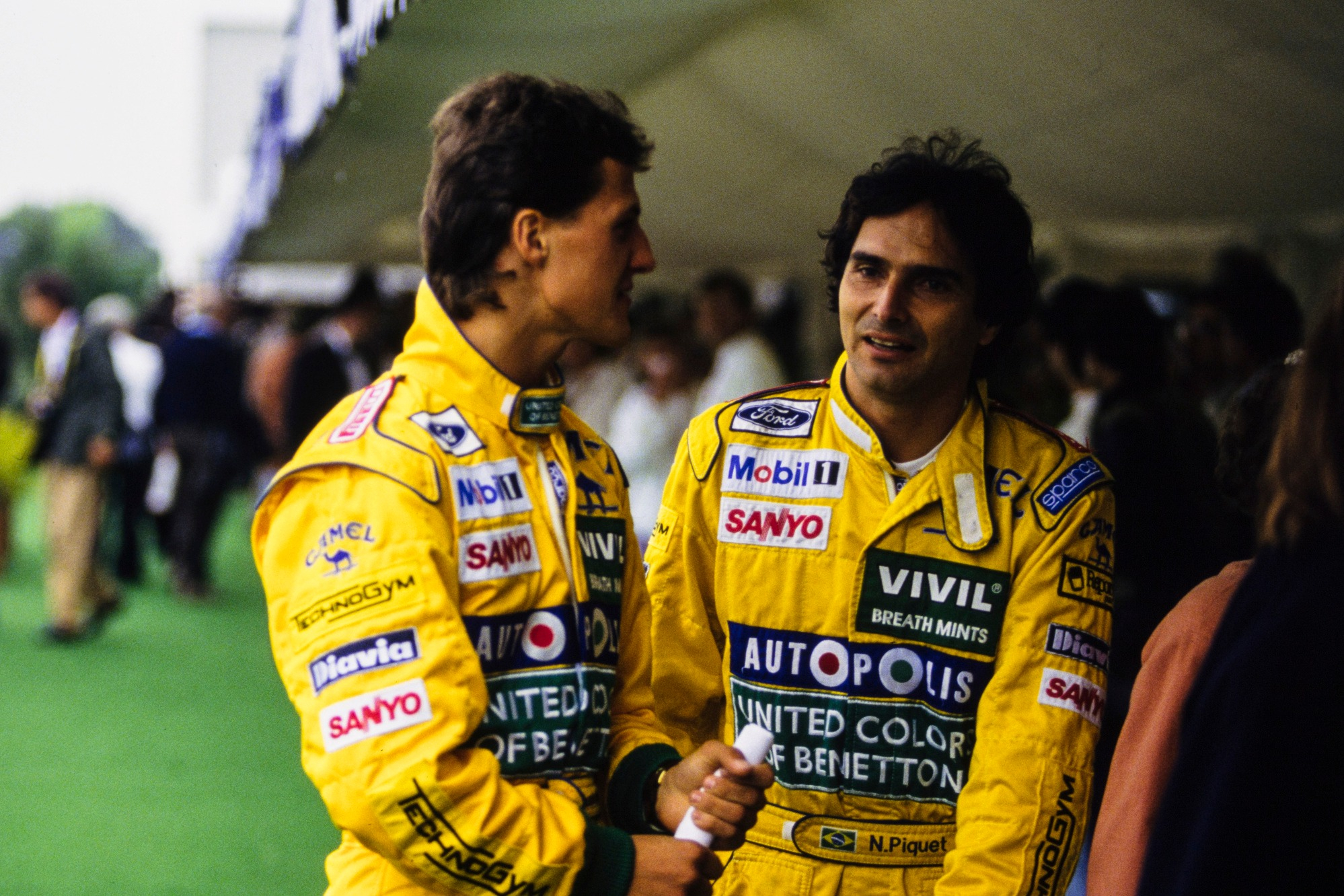 Schumacher's presence in the Benetton team rattled number one Piquet, the ageing treble champion 