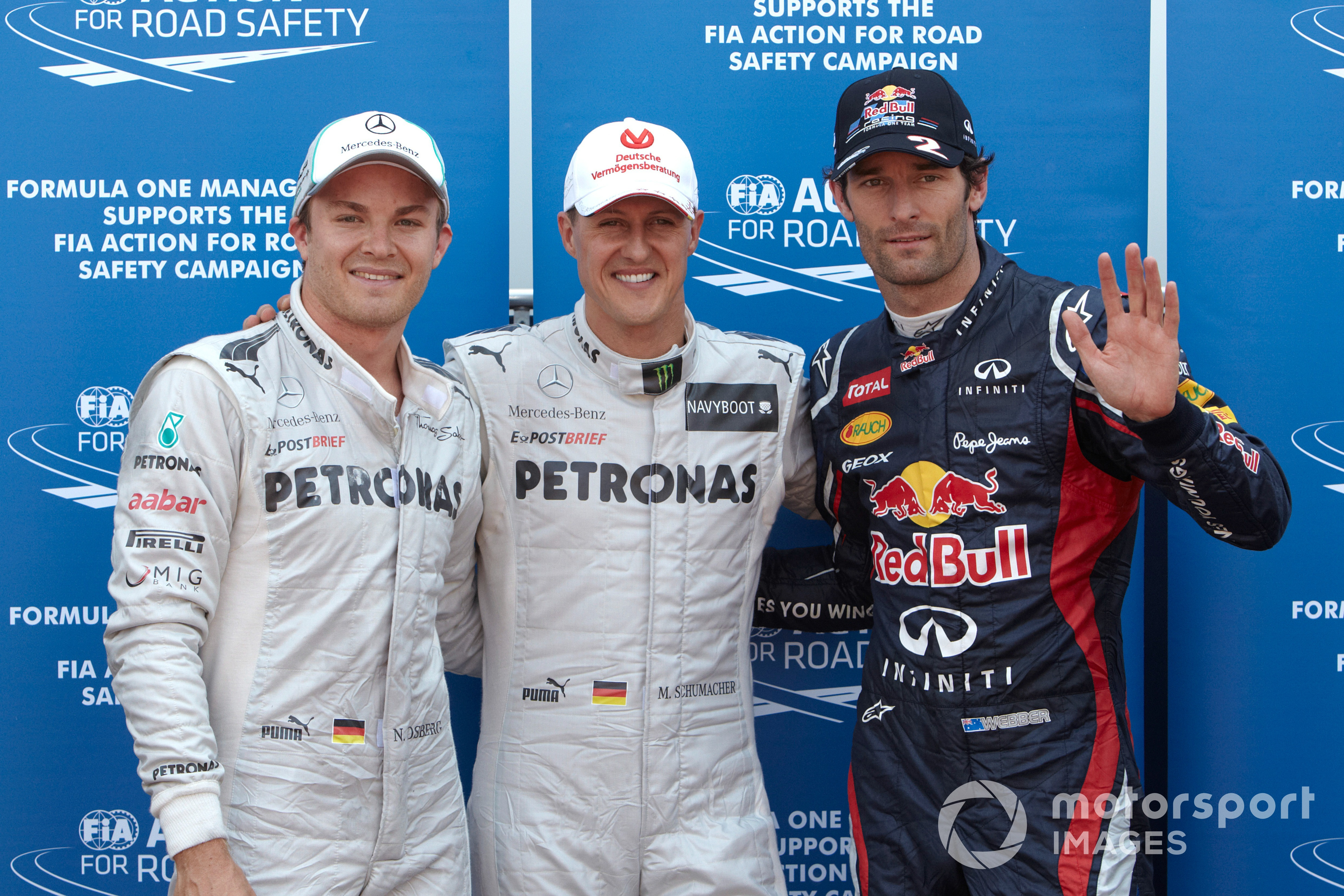 Michael Schumacher takes top spot in qualifying for the 2012 Monaco GP before serving a five-place grid penalty
