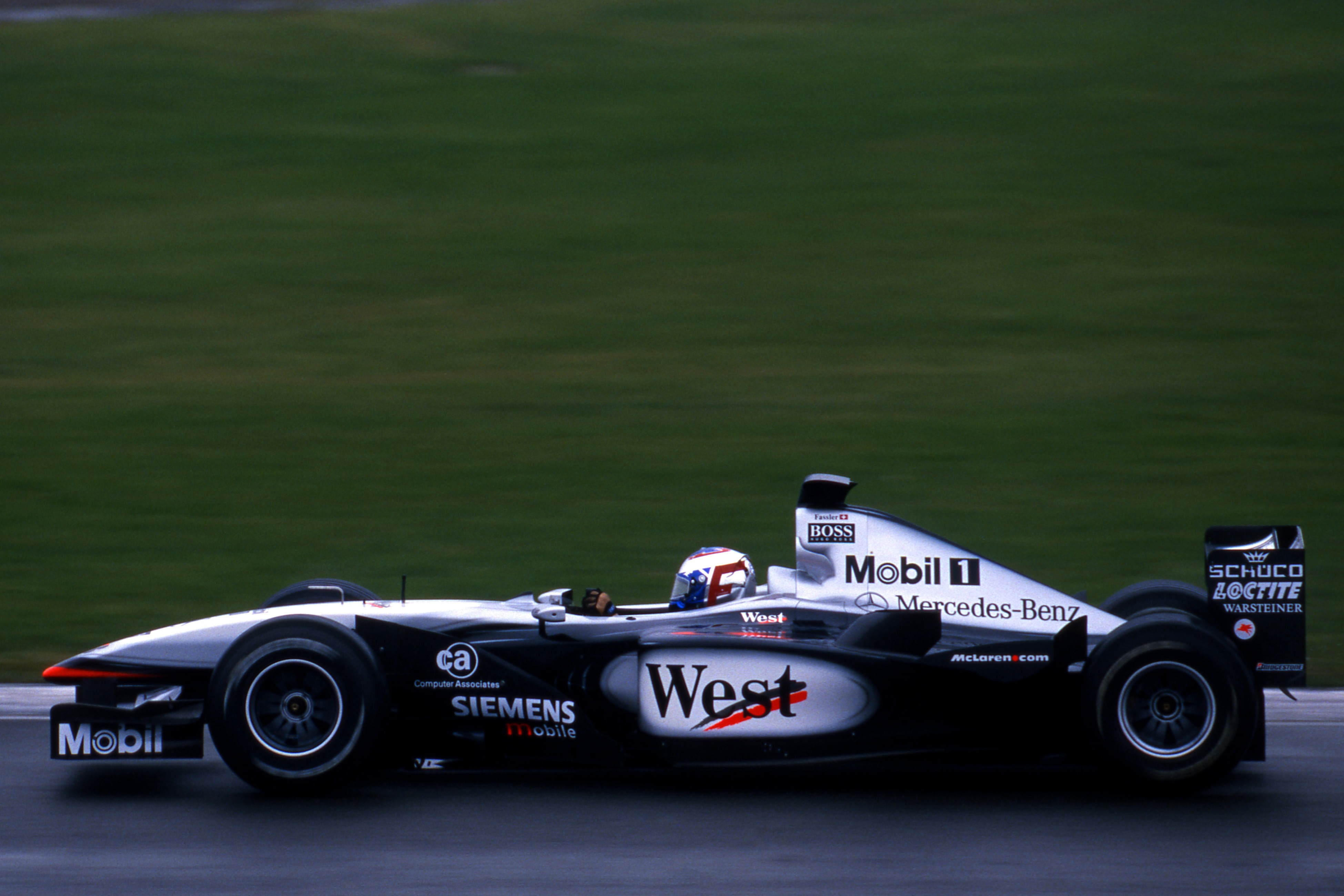 Marcel Fassler got to test a McLaren Formula 1 car in 2001, first at Silverstone and then Catalunya