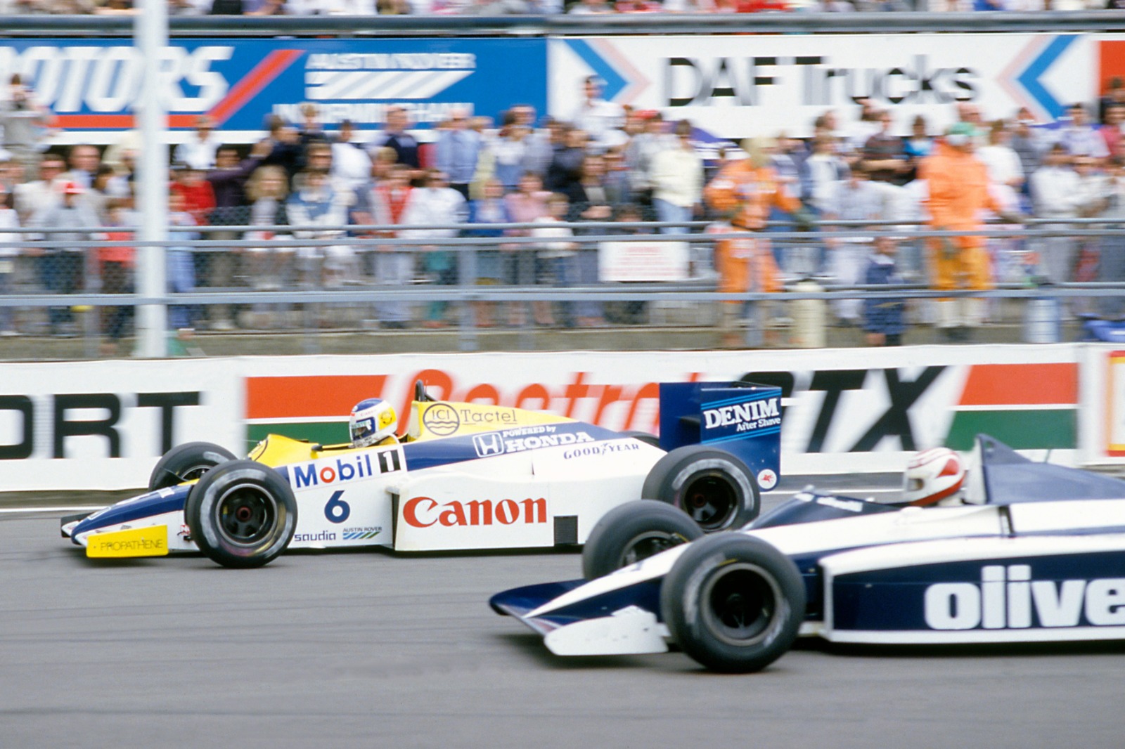 Brabham's move to Pirelli for 1985 also unsettled Piquet, who eyed the resurgent package at Williams