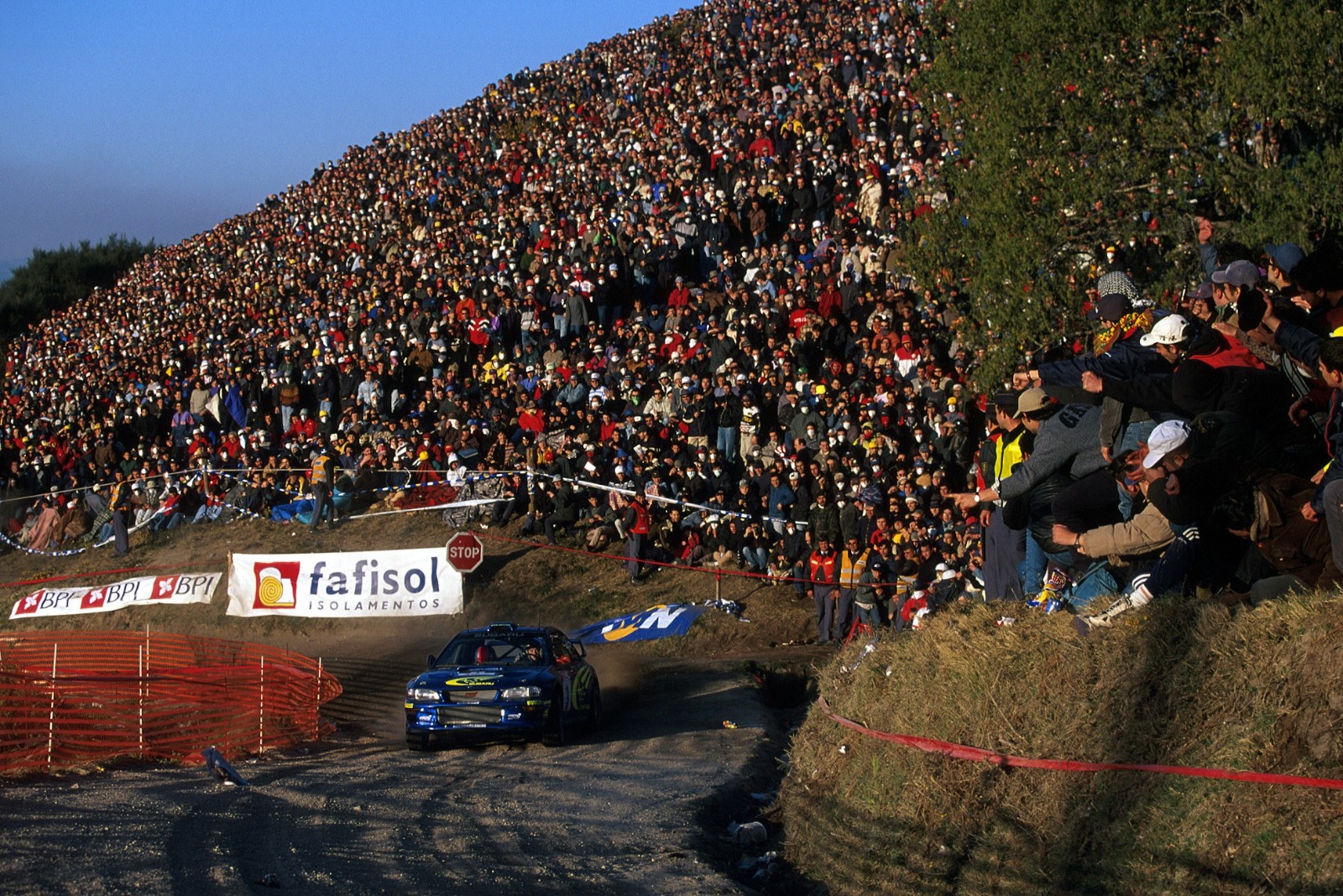 Burns gave the new-for-2000 Subaru a memorable maiden win in Portugal