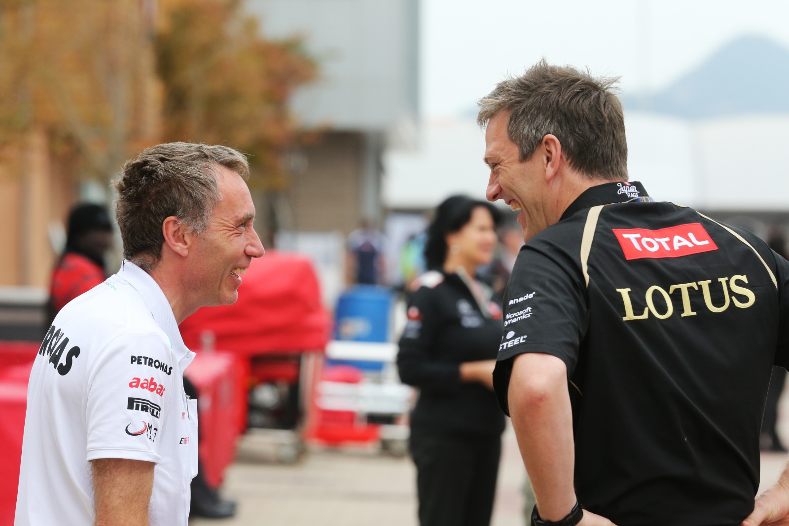 Bell (left) was instrumental in bringing Allison back into the Enstone fold for a third time