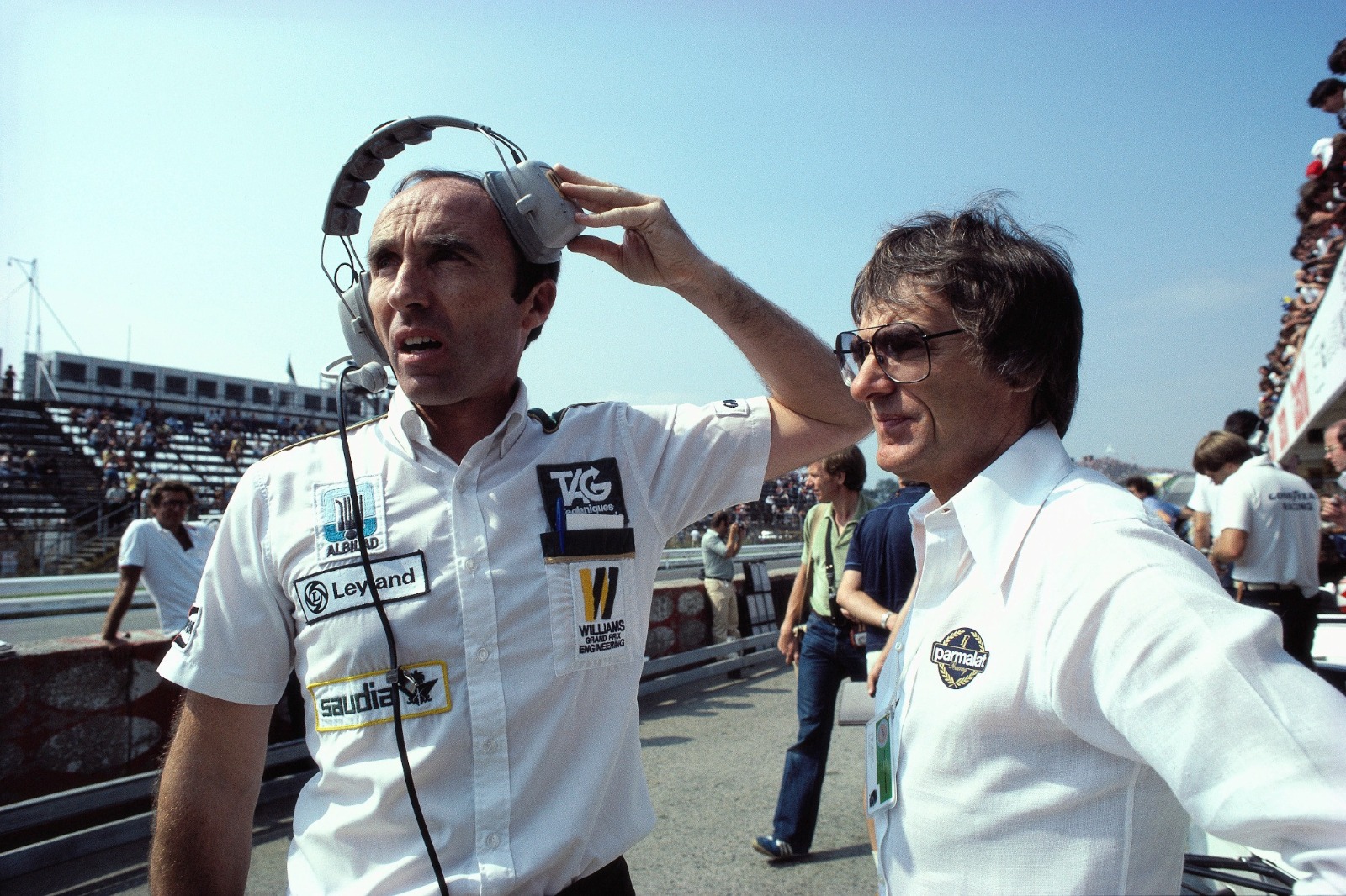 Williams often struggled for money in the early days, but rivals including then Brabham boss Ecclestone were willing to help him out 