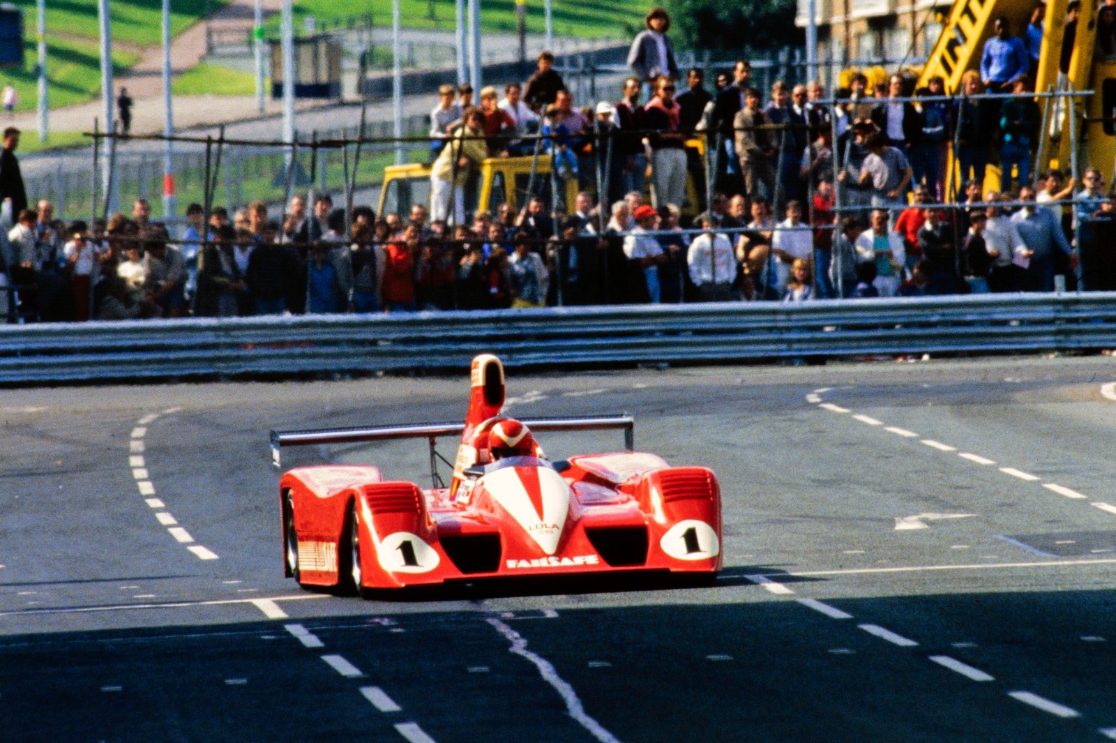 Thundersports' 1986 Birmingham race was abandoned due to weather, but only after Foulston's ex-Haas Racing Lola had taken pole 