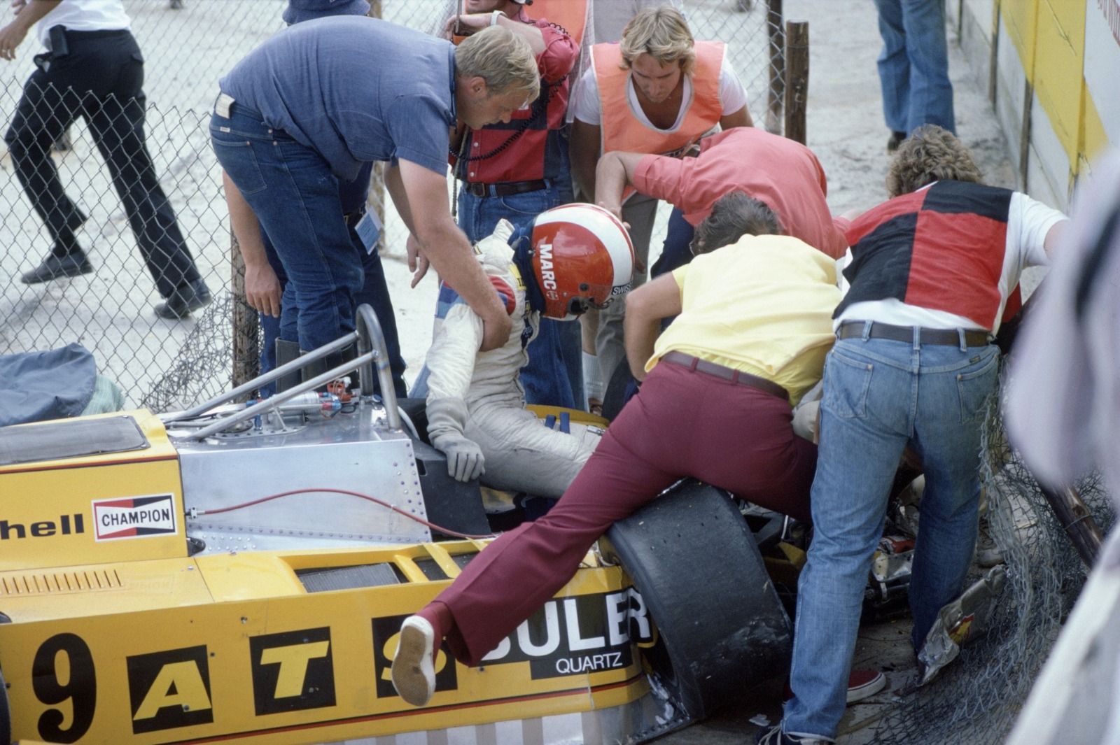 Humphries had a spell in F1 with Shadow and ATS, and was part of the rescue crew helping to extract Marc Surer after his 1980 Kyalami shunt