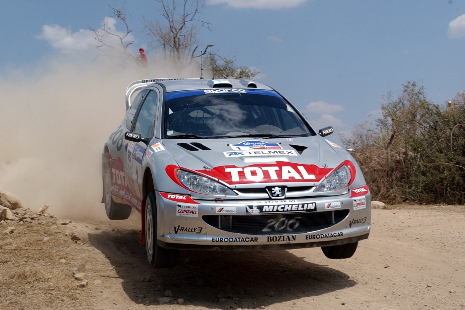 Rovanpera Sr won in Mexico when it ran a pilot event in 2002 driving a Peugeot 206