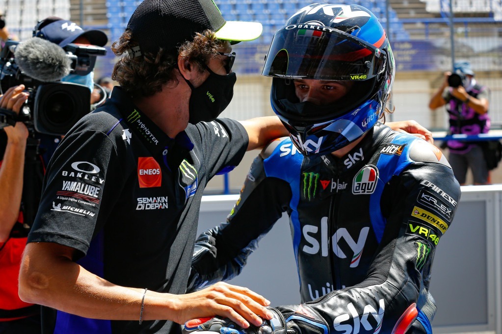 Bezzecchi was picked up by mentor Valentino Rossi and the VR46 Academy when he was just 15