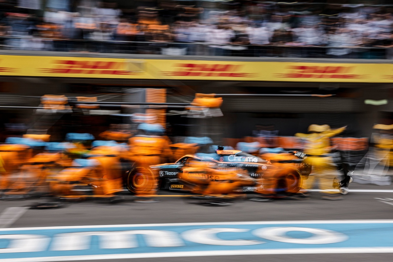 Ricciardo couldn't make the most of the season's fastest pitstop due to a penalty for clashing with Tsunoda