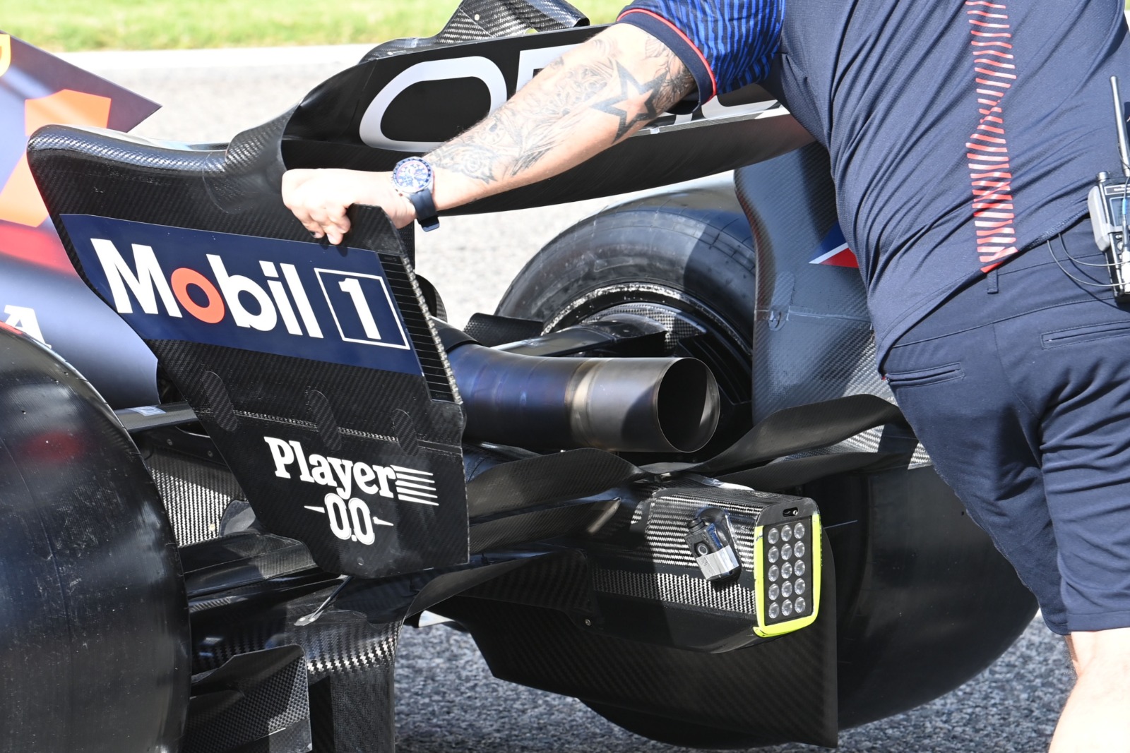 A view which could become a familiar sight for Red Bull's challengers this season